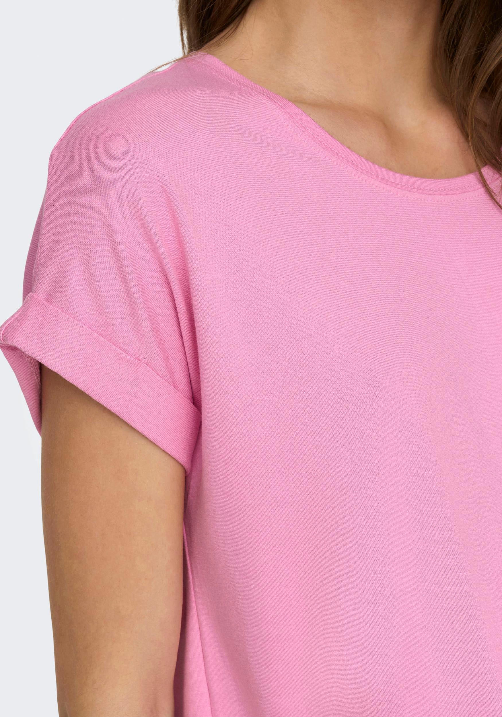 Arm bestellen T-Shirt am online »ONLMOSTER«, mit Aufschlag ONLY