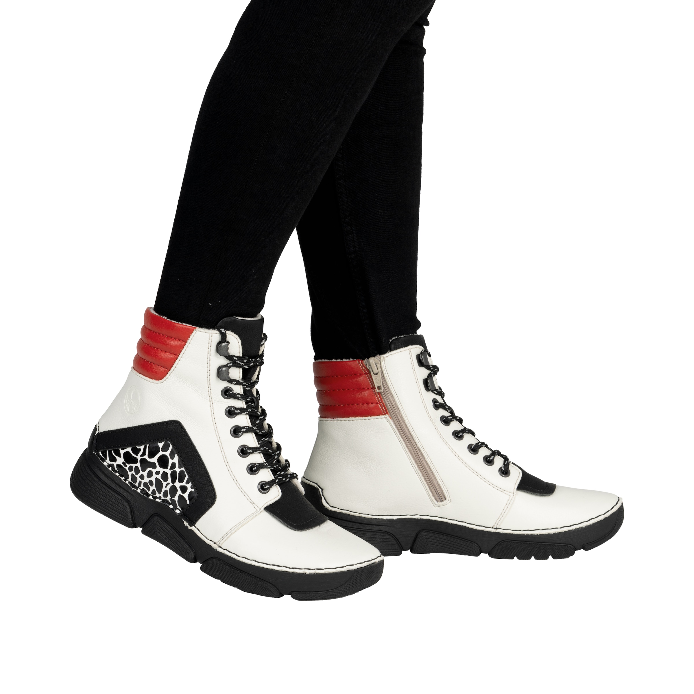 Rieker Sneakerboots, Schnürboots, Schnürstiefelette mit zusätzlichem Innenreißverschluss