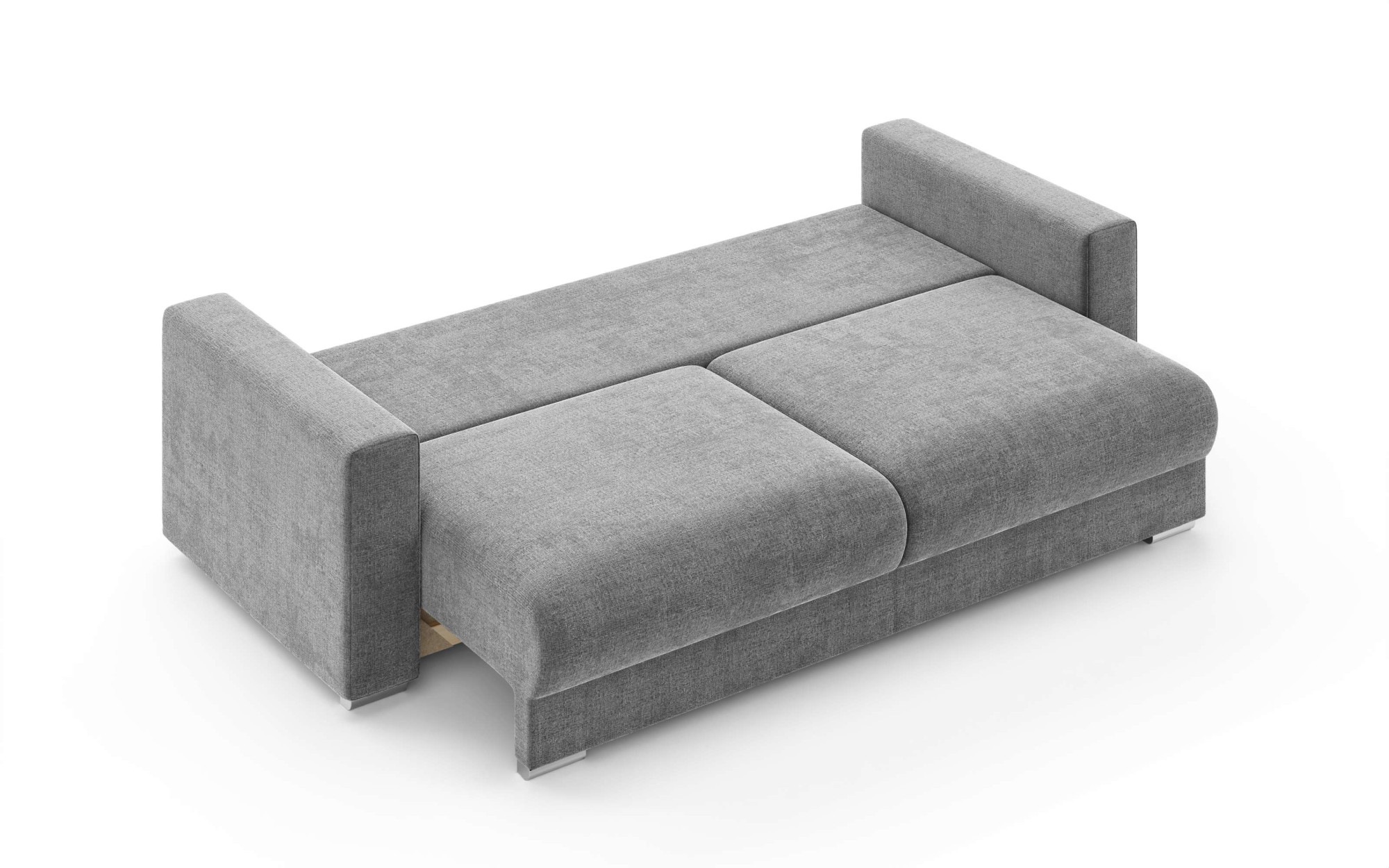 INOSIGN 3-Sitzer »Stevinson Schlafsofa mit Bettkasten, Maße B/H/T: 229/87/97 cm«, mit Wellenunterfederung, 2 Rückenkissen und 2 Zierkissen