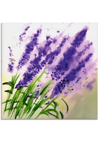 Artland Glasbild »Lavendel-aquarell«, Blumen, (1 St.) kaufen