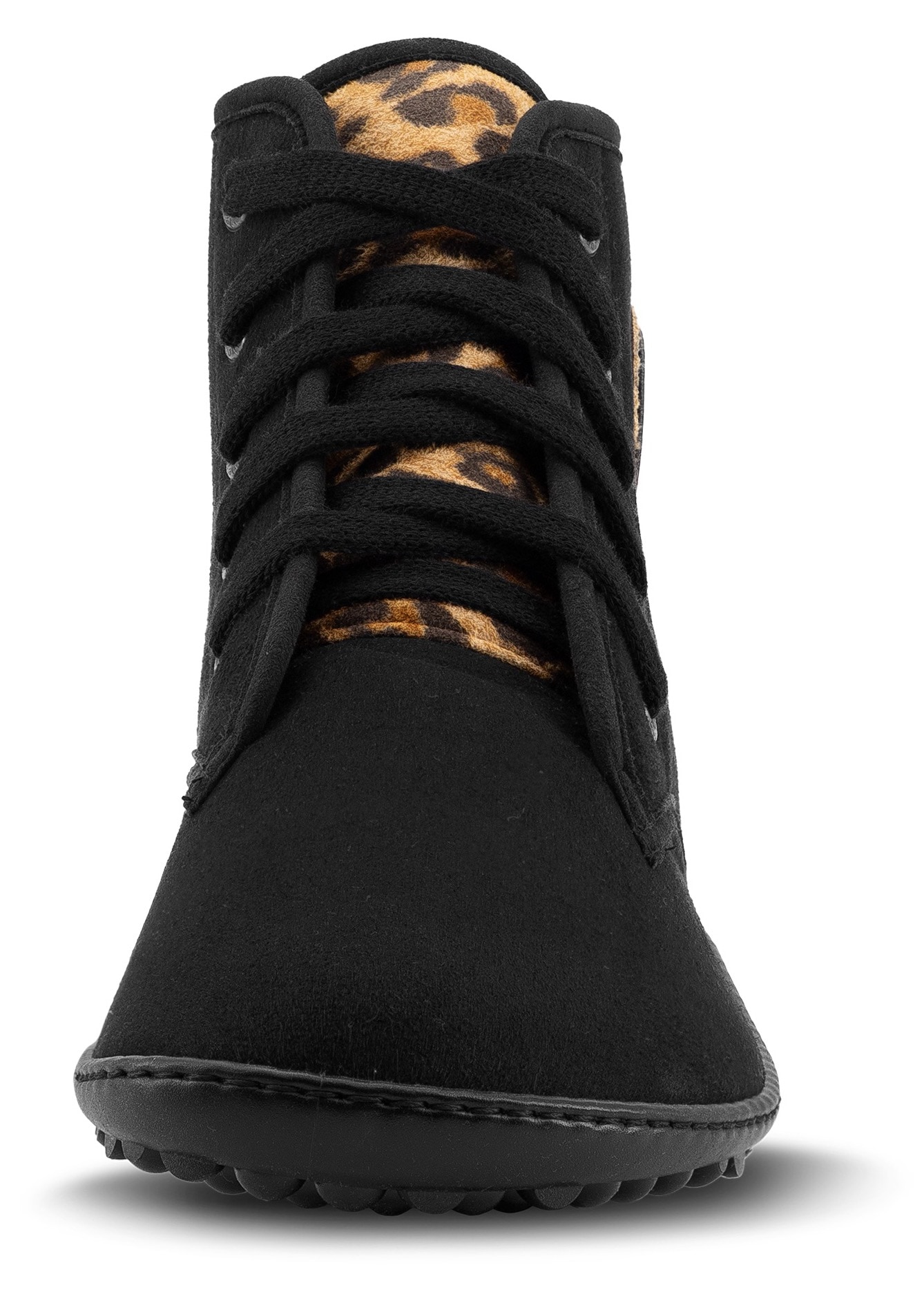 Leguano Barfußschuh »CHESTER«  , Schnürboots, Sneaker mit Leomuster an der Schuhzunge