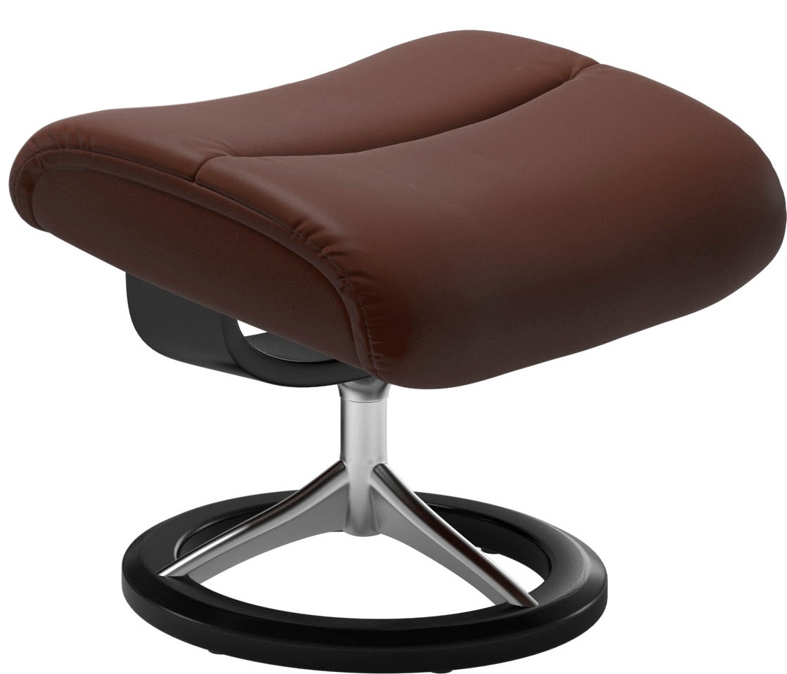 Stressless® Relaxsessel »View«, (Set, Relaxsessel mit Hocker), mit Signature Base, Größe S,Gestell Schwarz