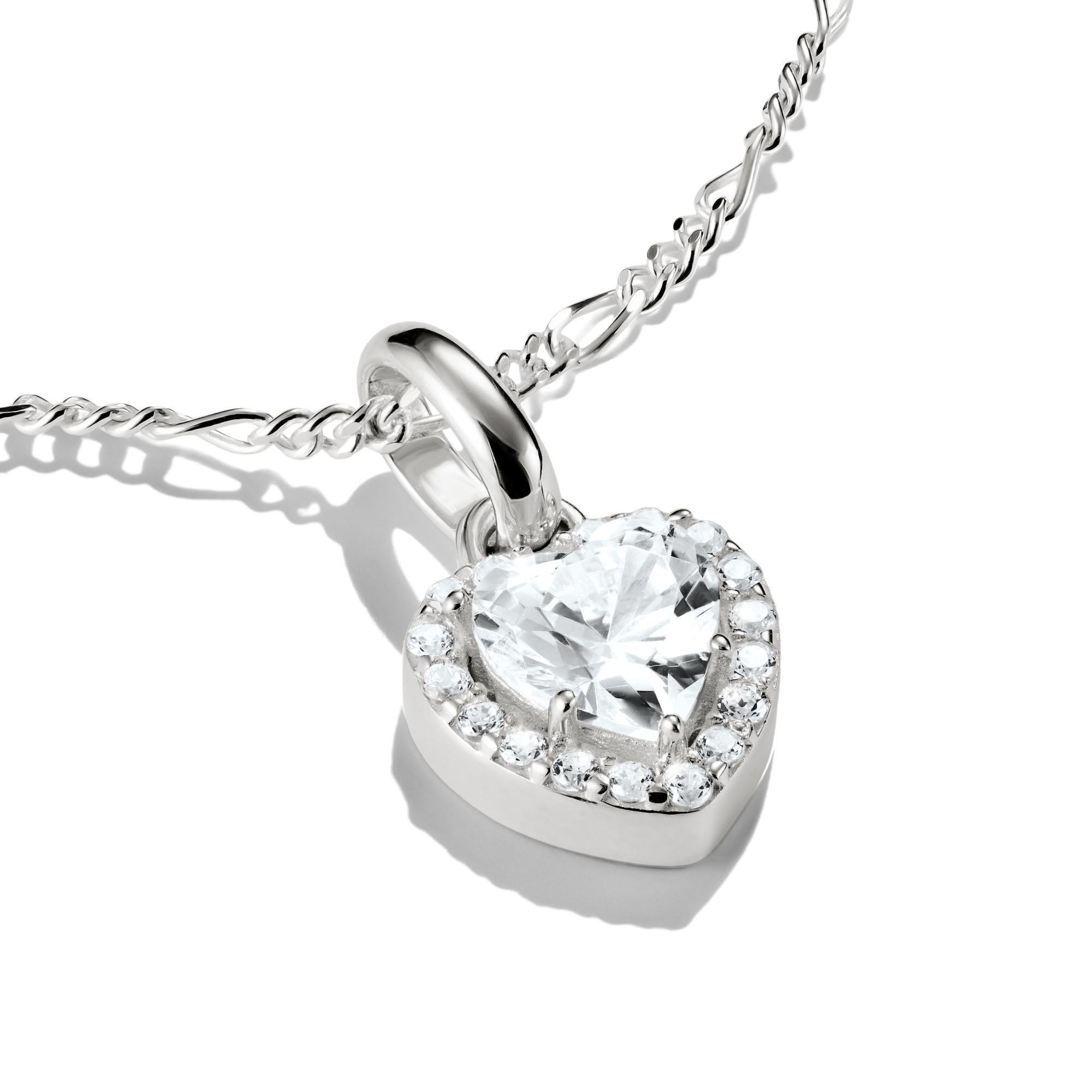 THOMAS SABO Charm Herz »Charm Funkelndes Herz - Connect, CC1278-051-14«, mit Zirkonia (synth.)