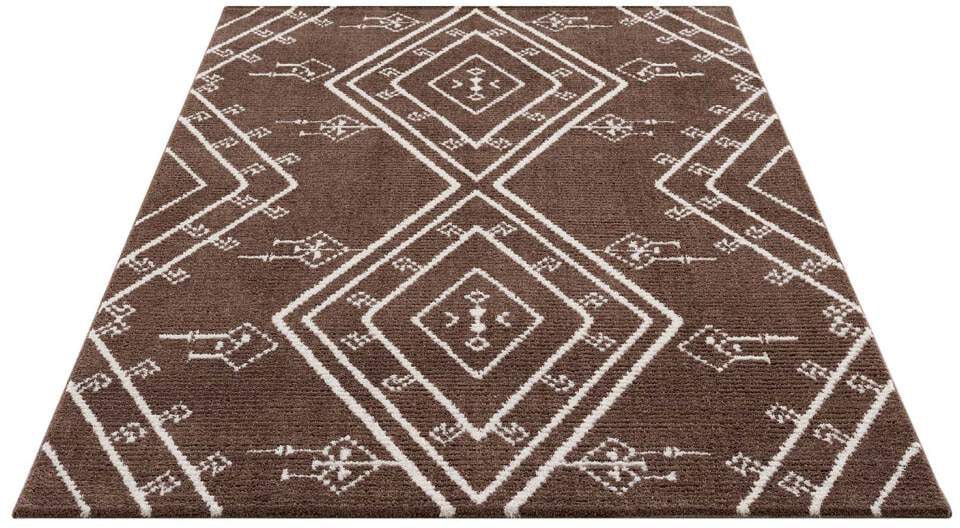 Carpet City Teppich »April 2291«, rechteckig, 10 mm Höhe, Läufer, weich durch Microfaser, Boho Ethno Look, Wohnzimmer