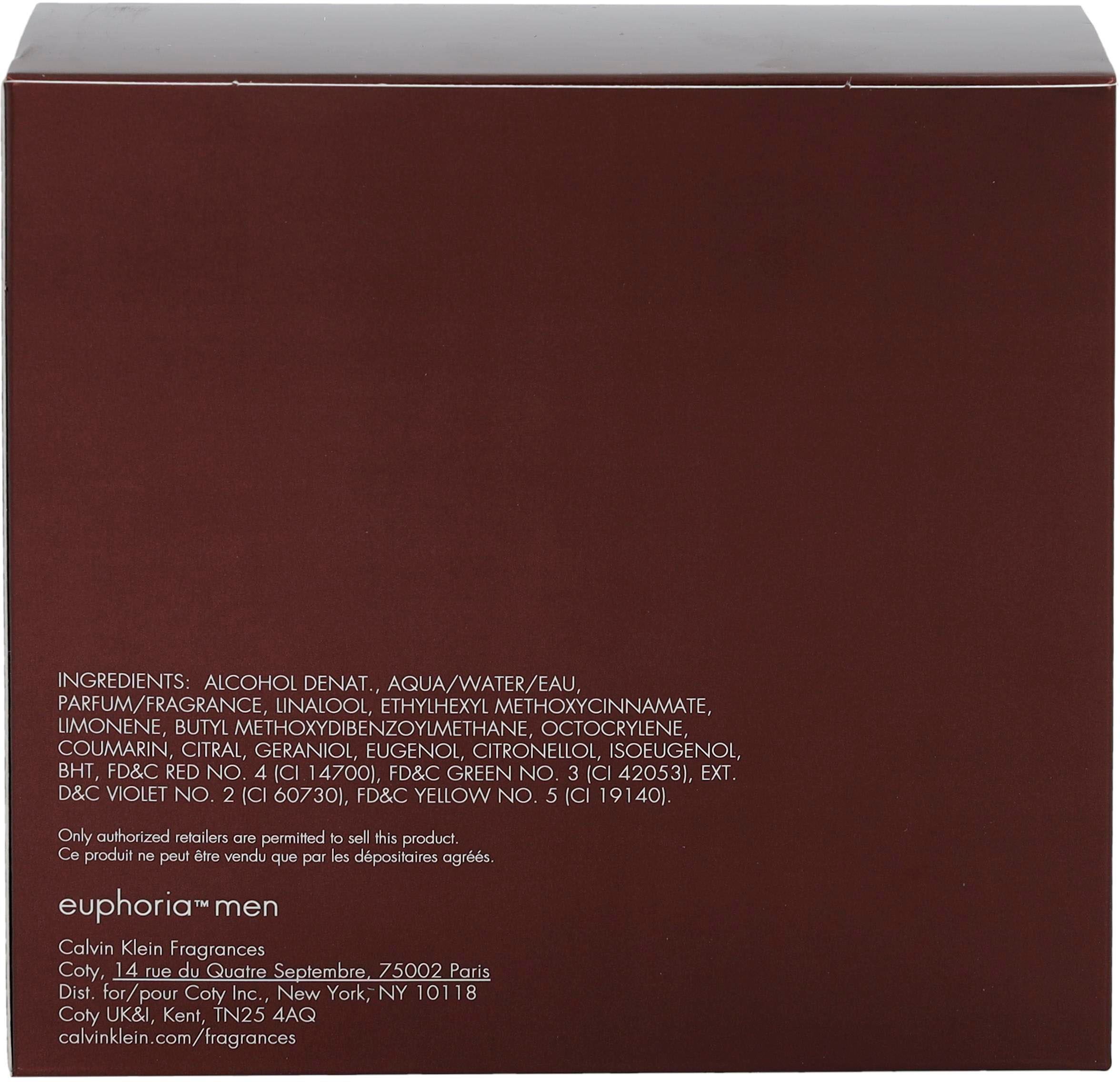 Calvin Klein Eau de Toilette »Euphoria Men«, Holzig-würziger Duft mit Ingwer, Zedernholz, Salbei und Wildleder.