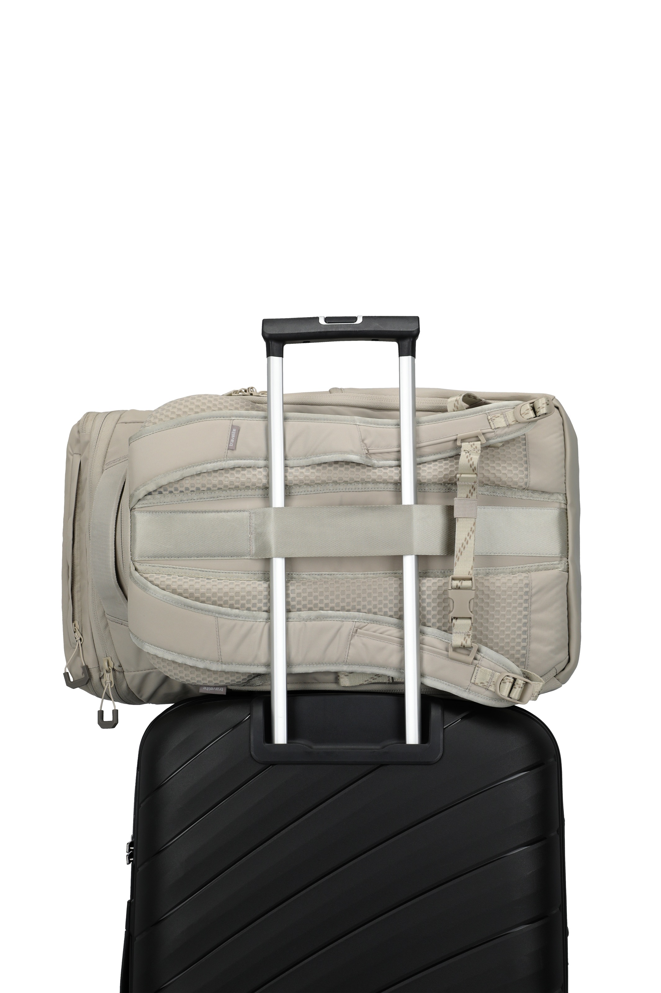 travelite Reisetasche »VENTURE LINE Rucksack mit Laptopfach« mit Aufsteckfunktion und Laptopfach – vielseitig nutzbar