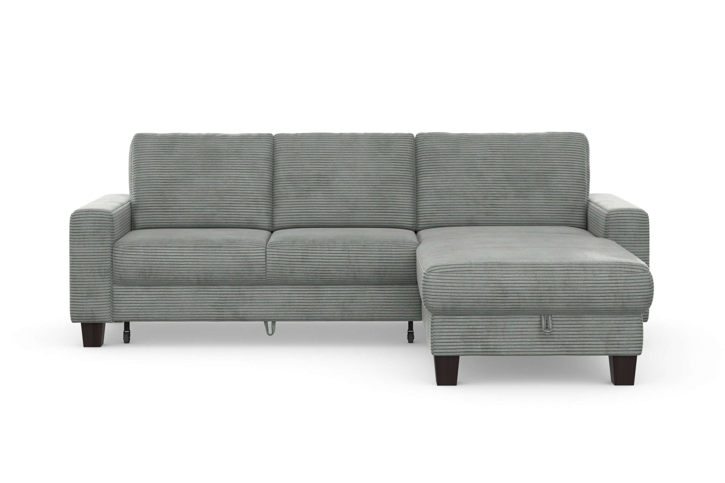 Home affaire Ecksofa »Summer L-Form«, mit Recamiere, mit oder ohne Bettfunktion und Bettkasten, Cord-Bezug