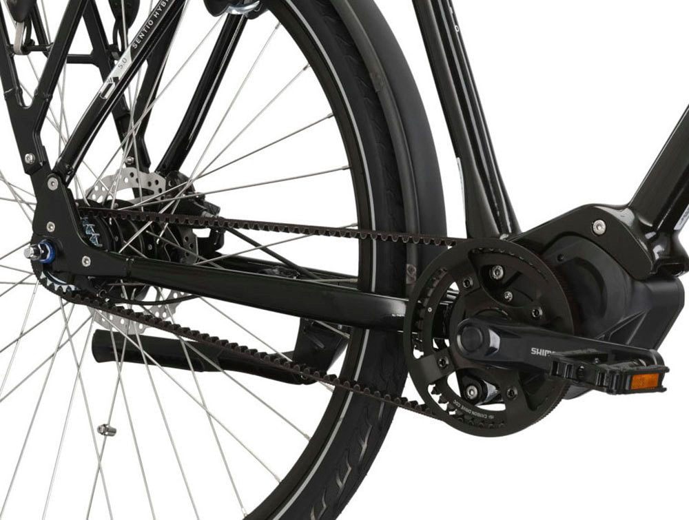 Kross »E-Citybike Sentio Hybrid 5.0 28 Zoll schwarz - Shimano Mittelmotor« 7 Gang Shimano NEXUS Schaltwerk Nabenschaltung Mittelmotor 250 W SHIMANO 36 V/250 W, Mittelmotor DU-E500