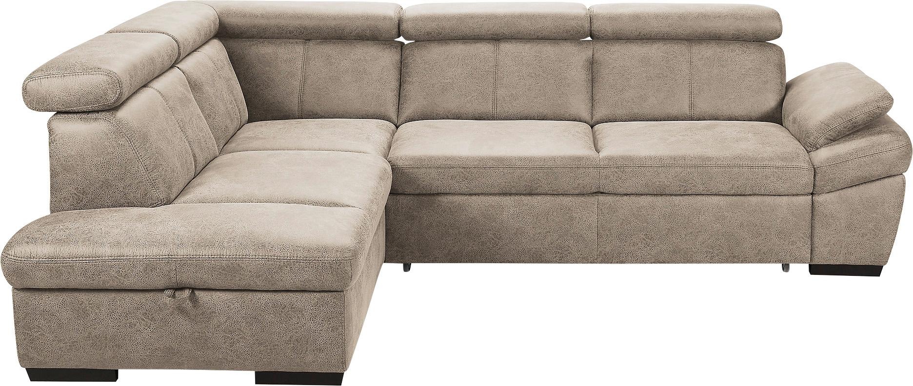 exxpo - sofa fashion Ecksofa »Salerno, Funktionssofa, hoher Sitzkomfort, Br günstig online kaufen