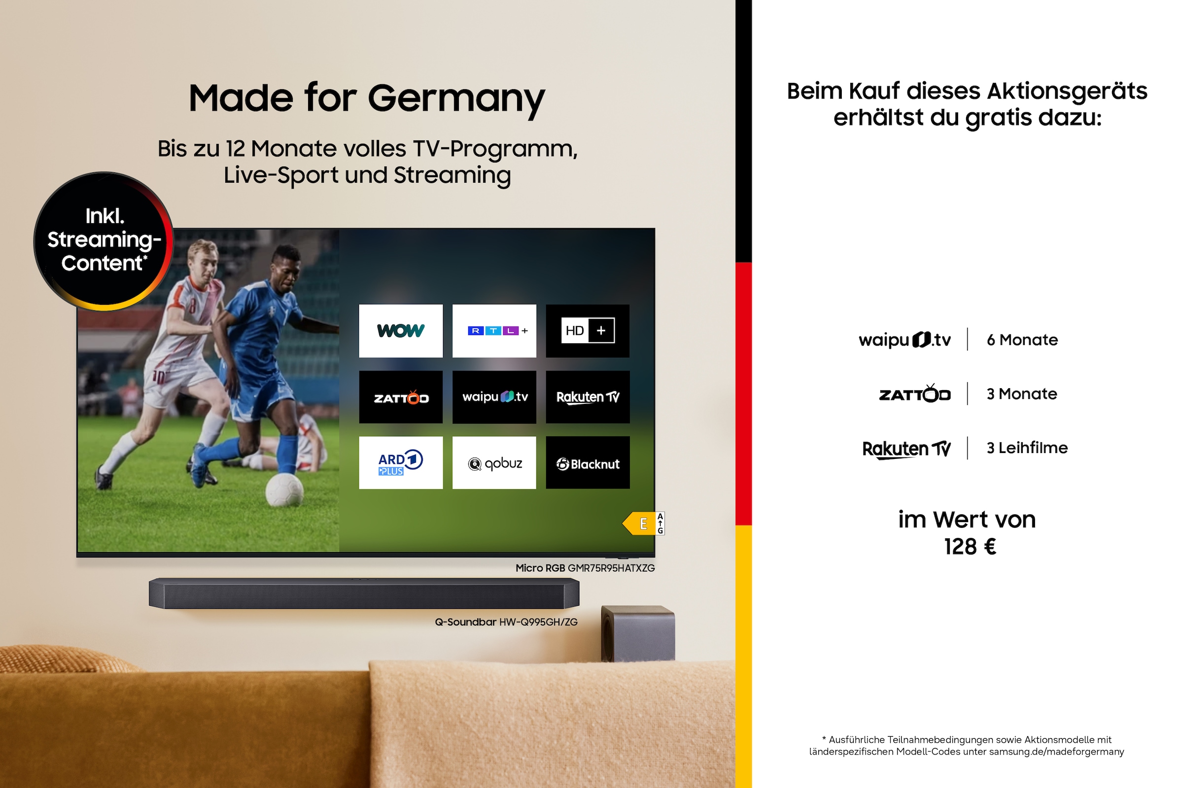 Samsung LED-Fernseher »GU32F6009FU« 80 cm/32 Full HD Smart-TV HDR, Q-Symphony, Dolby Surround Sound, Triple Tuner, Smart-Hub