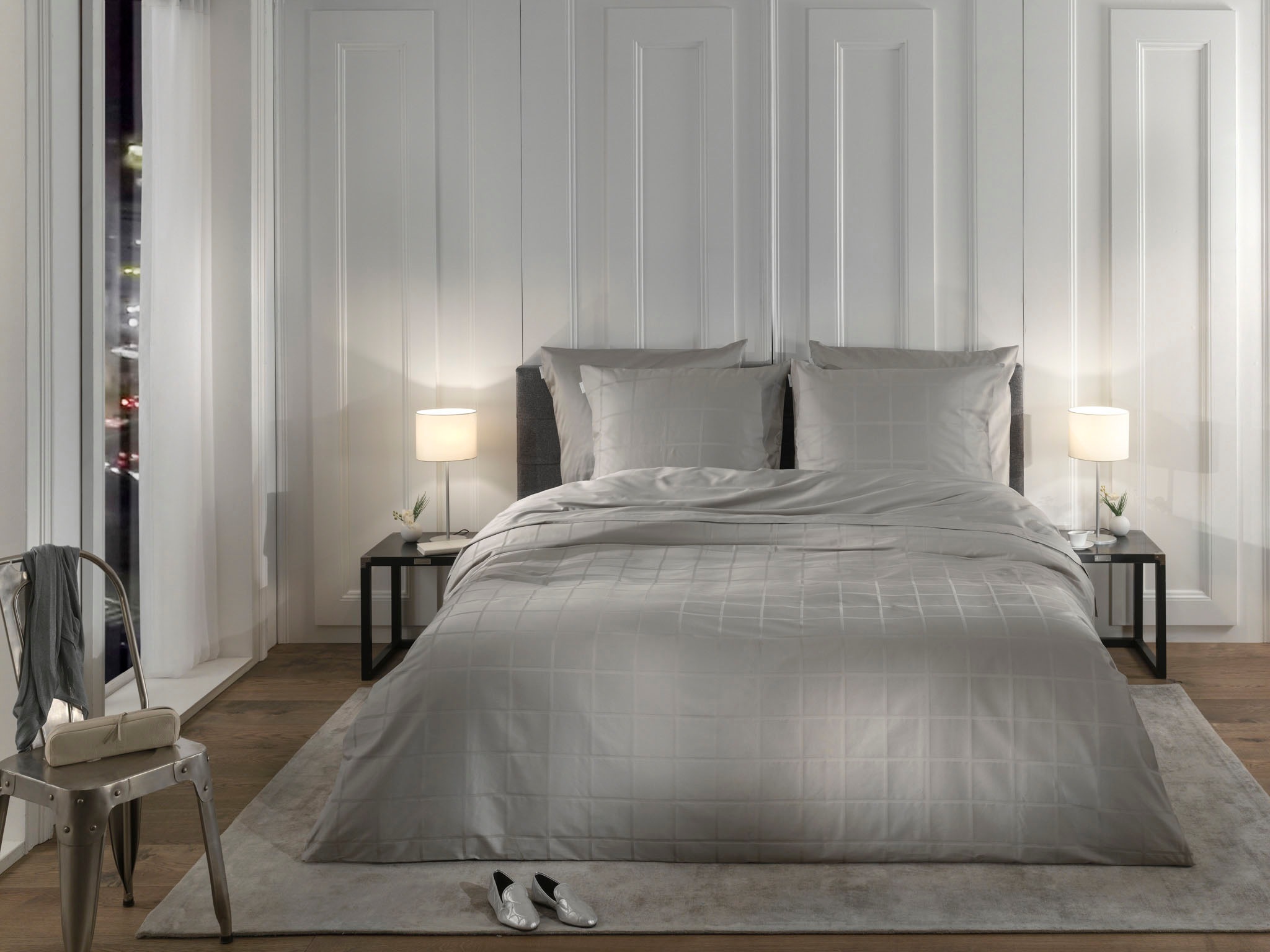 Heckett & Lane Wendebettwäsche »Diamante« 2 Stk. tlg. kariert, hochwertiges günstig online kaufen