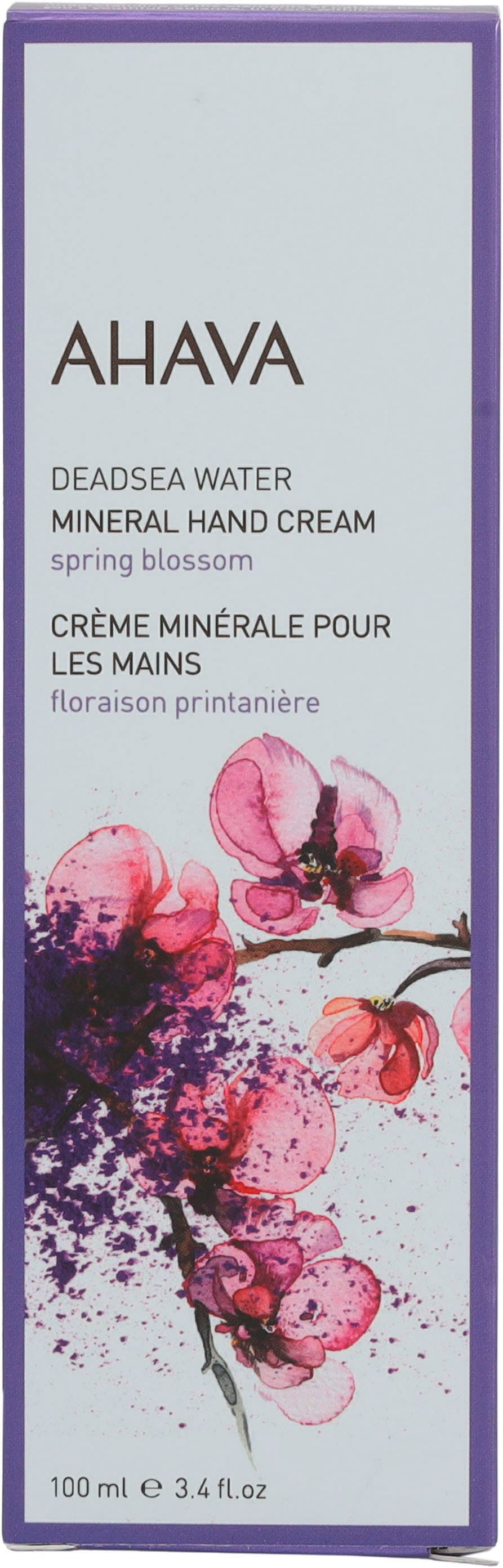 AHAVA Handcreme »Deadsea Water Mineral Hand Cream Spring Blossom«, Beruhigung von rauen, aufgesprungenen Händen, glättet die Haut.
