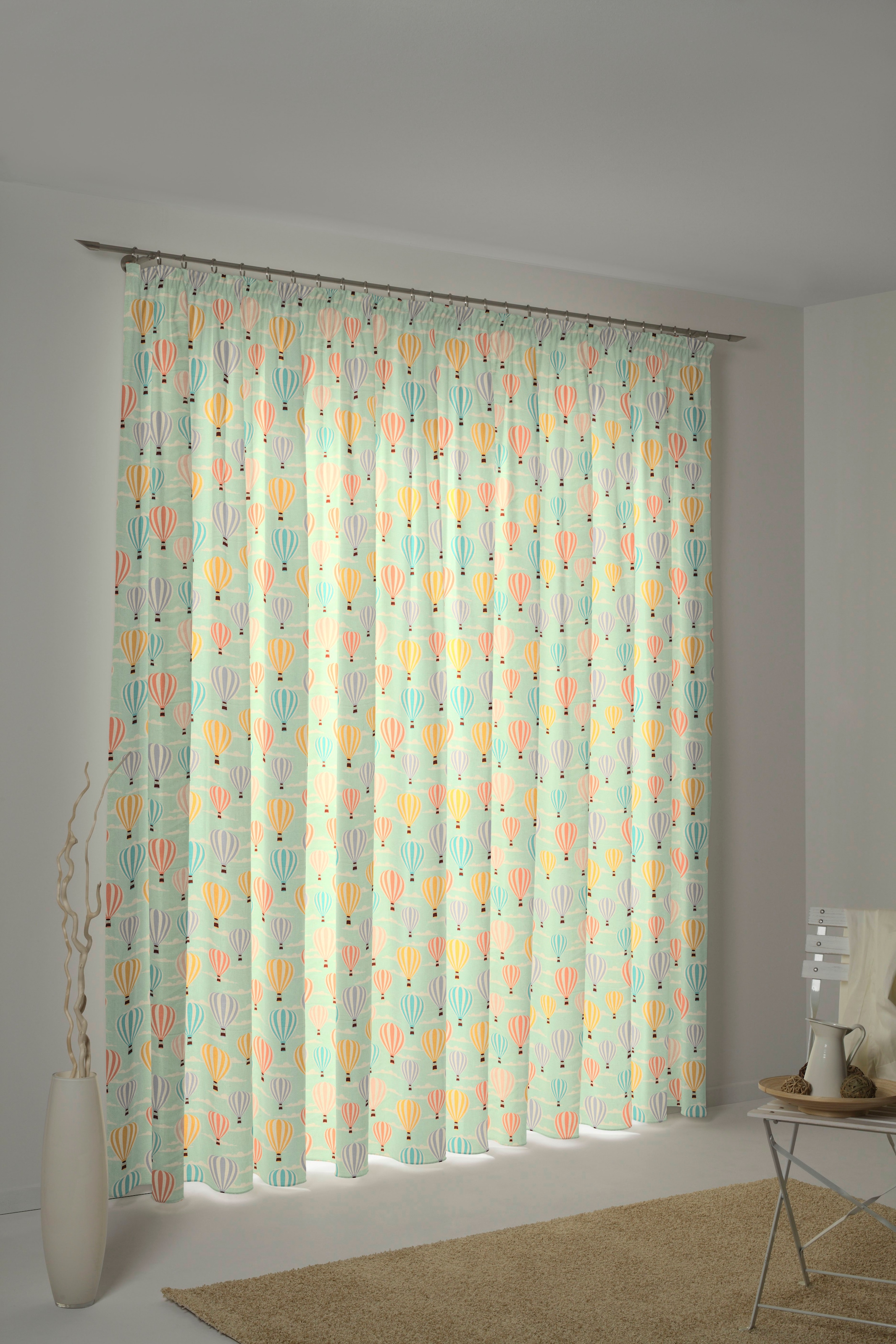 Adam Vorhang »Balloons« Kräuselband 1 Stk. tlg. aus 100% Bio-Baumwolle günstig online kaufen