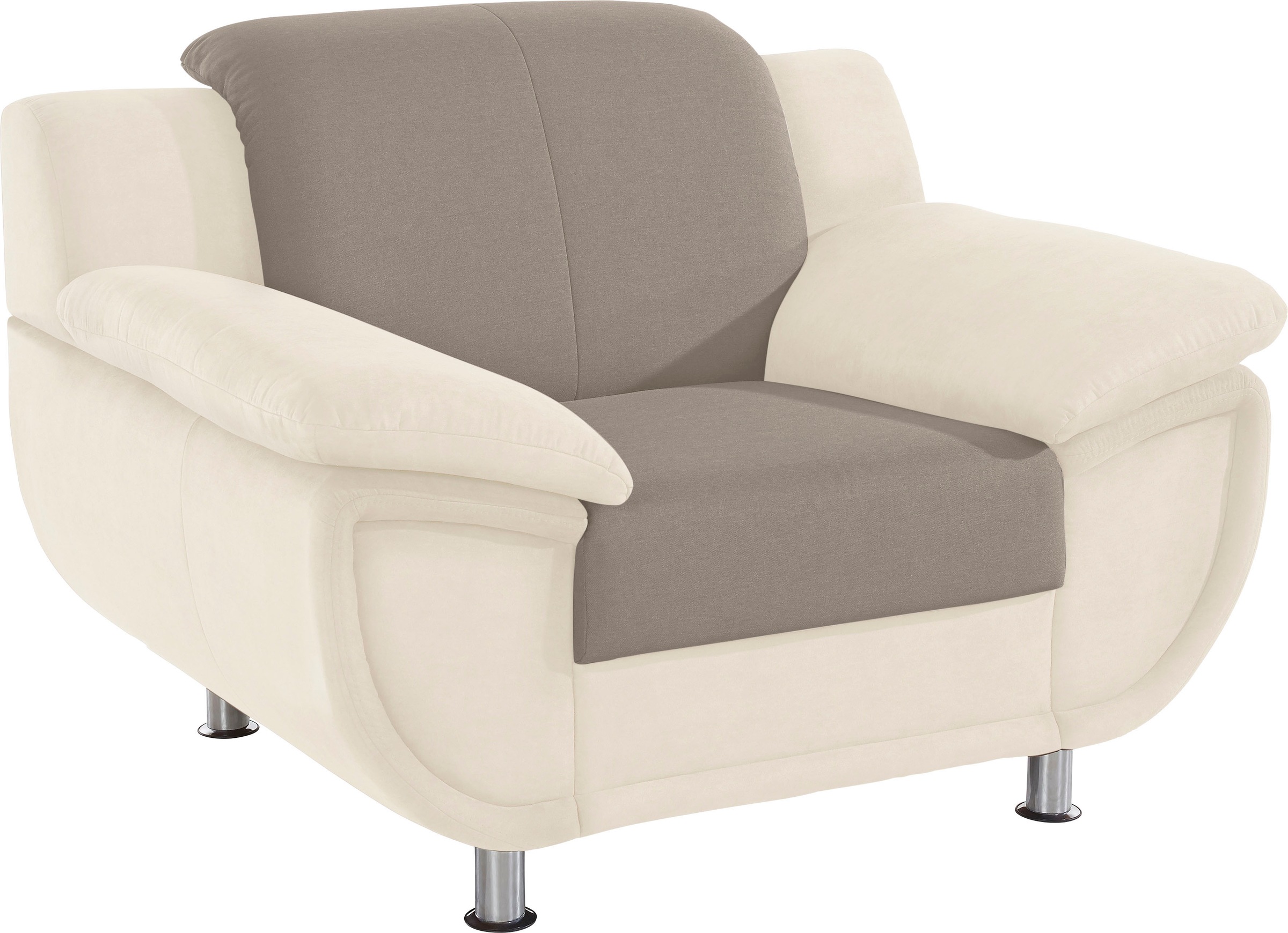 TRENDMANUFAKTUR Sessel »Rondo 3, Loungesessel«, wahlweise mit komfortablem Federkern, mit extra breiten Armlehnen