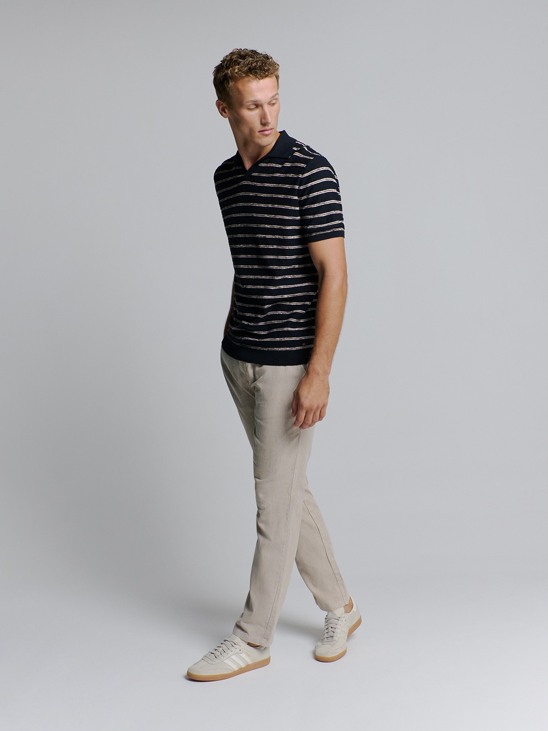 NO EXCESS T-Shirt »No Excess Poloshirt mit kurzen Ärmeln«