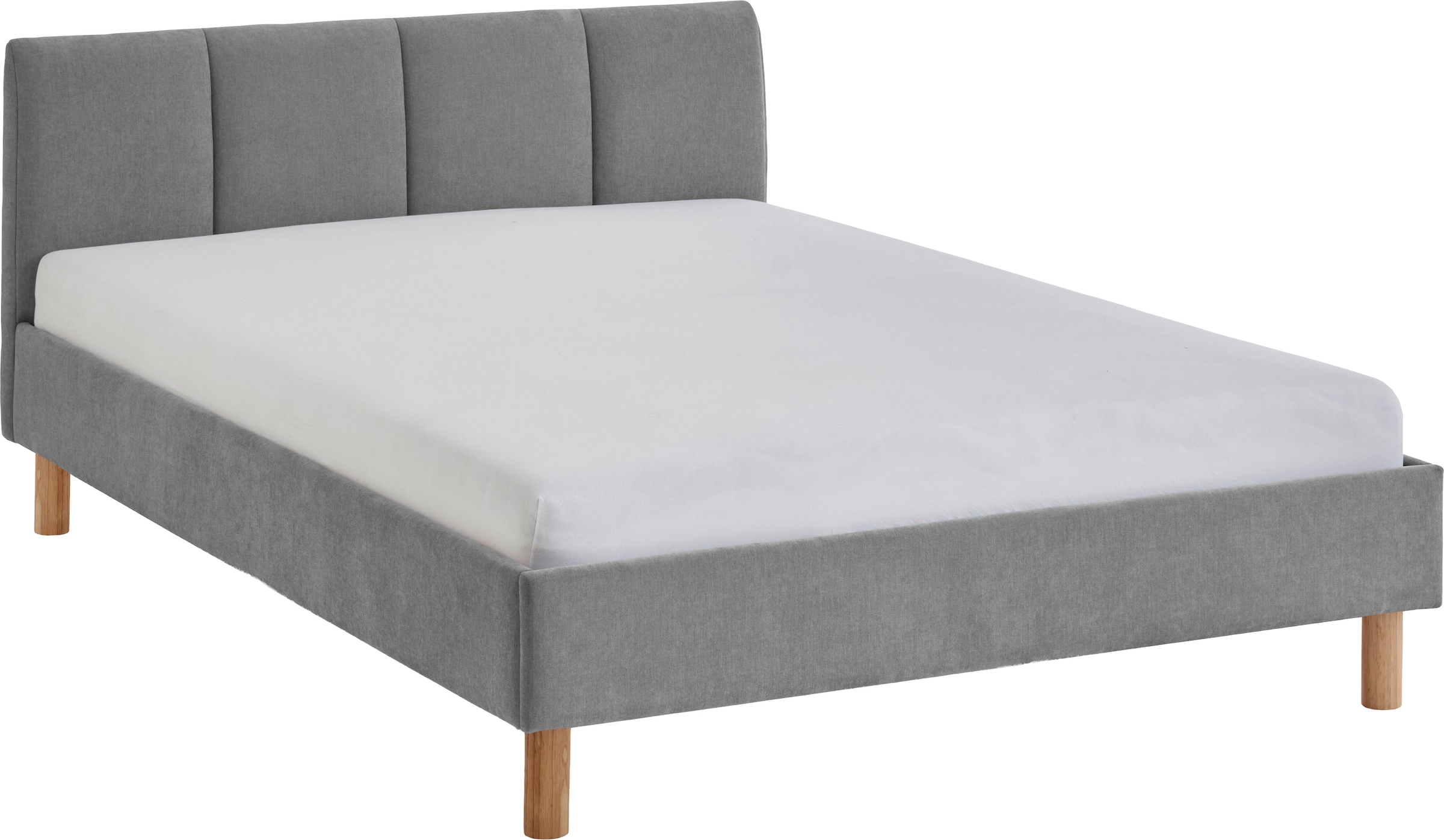 meise.möbel Polsterbett »Joker, in verschiedenen Breiten und Farben erhältlich« wahlweise mit schwarzem oder eichefarbigem Holzfuß