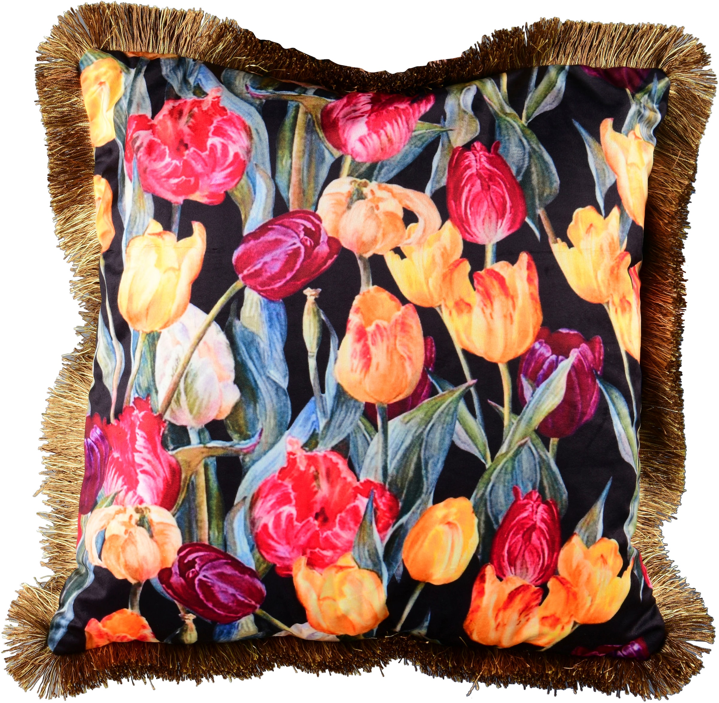 MIRRORS AND MORE Dekokissen »ELONA« unifarben, Dekokissen mit Füllung günstig online kaufen