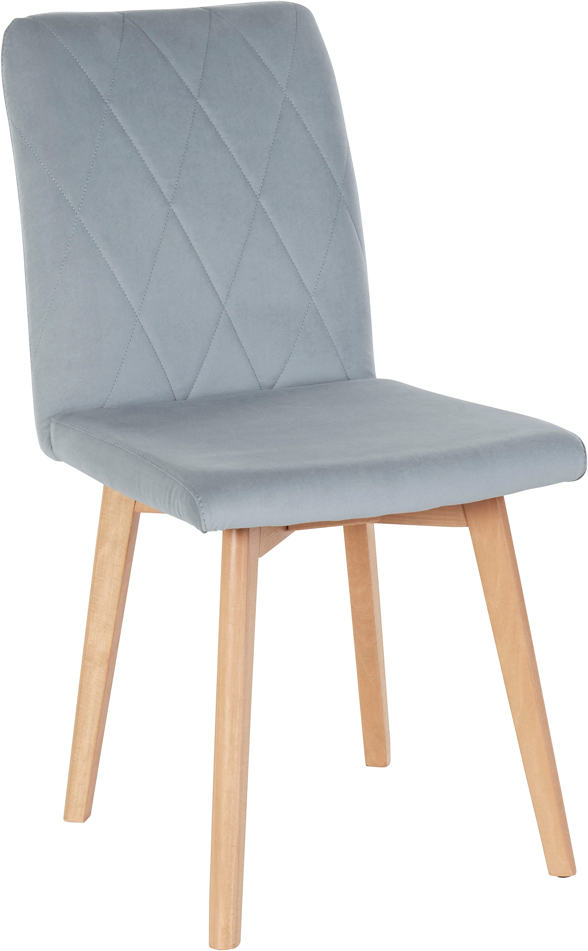 Home affaire 4-Fußstuhl »Brest« (Set) 2 Stk.Sitz und Rücken gepolstert, Rau günstig online kaufen