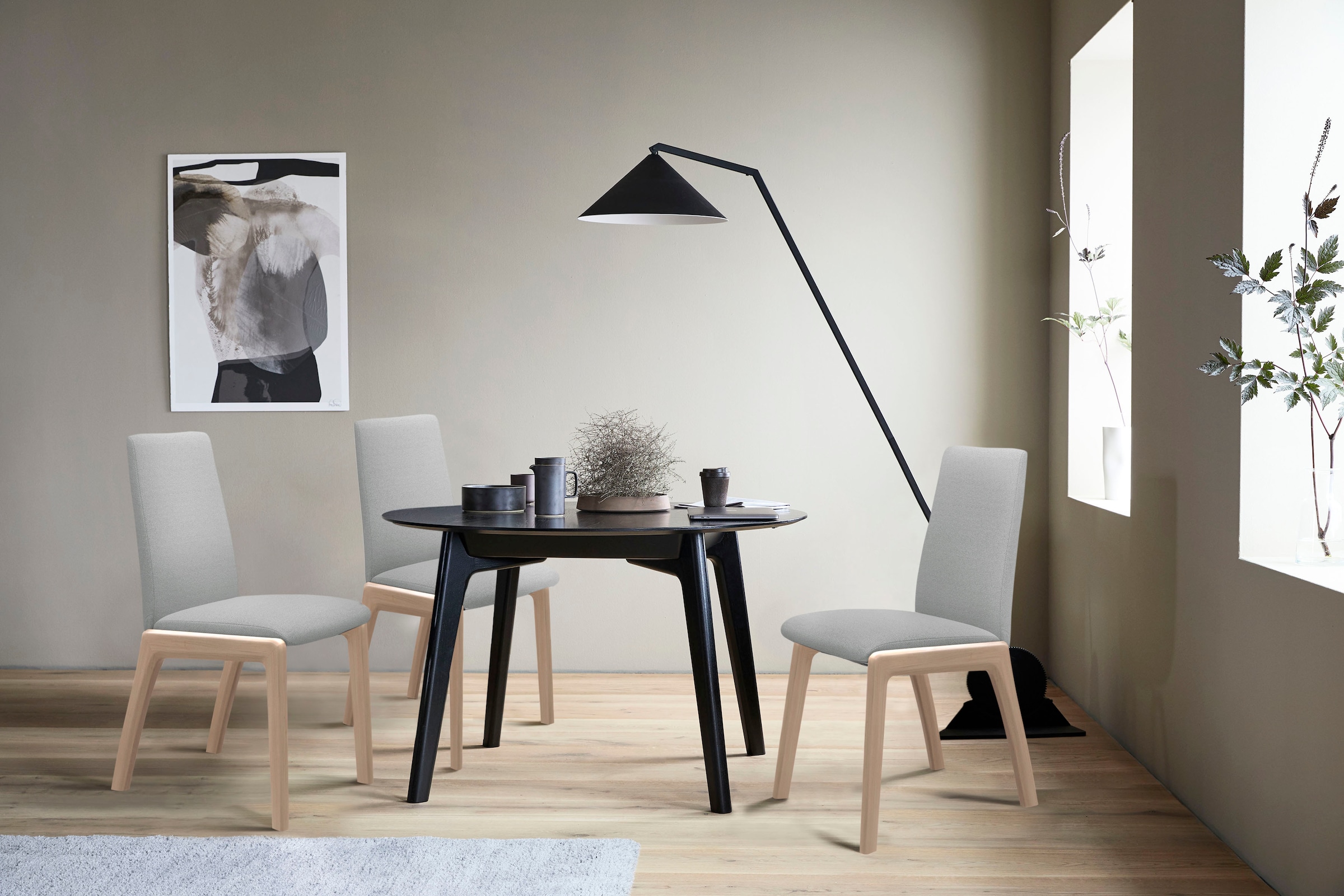 Stressless® Polsterstuhl »Laurel«, ROHLEDER Stoff Q2 FARON, Low Back, Größe günstig online kaufen