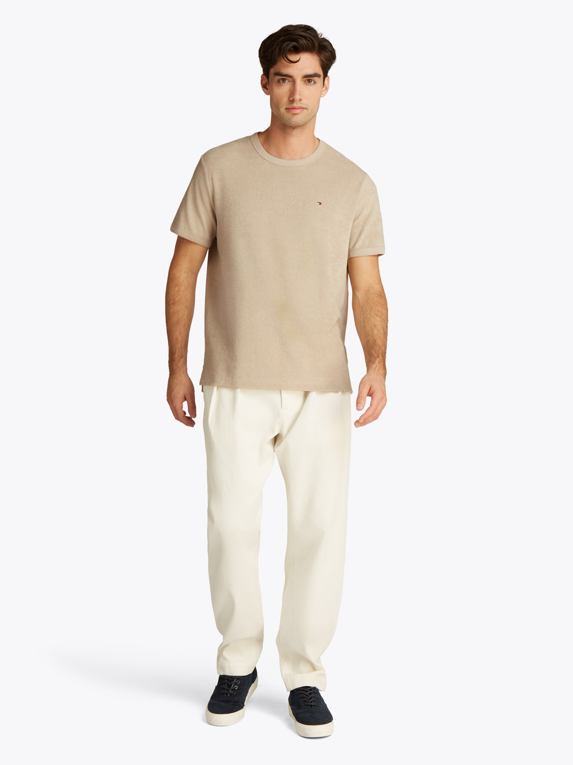 Tommy Hilfiger T-Shirt »TERRY TOWELLING TEE«, aus Frottee Samt