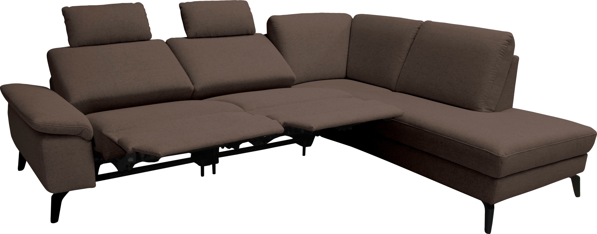 alina Ecksofa, inkl. Kopfstützen, wahlweise mit Relaxfunktion, Breite: 267 cm