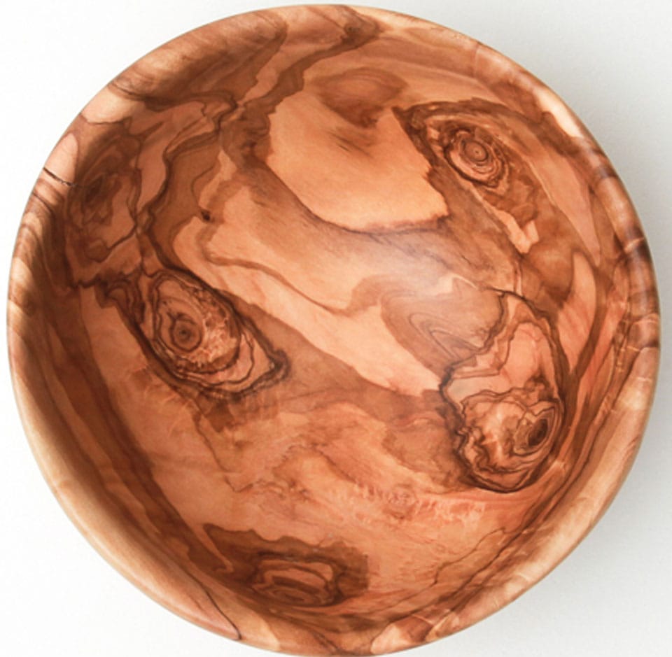 BERARD FRANCE 1892 Obstschale 1 Stk. aus Massivholz Olivenholz aus zertifizierter Forstwirtschaft, jedes Stück ein Unikat