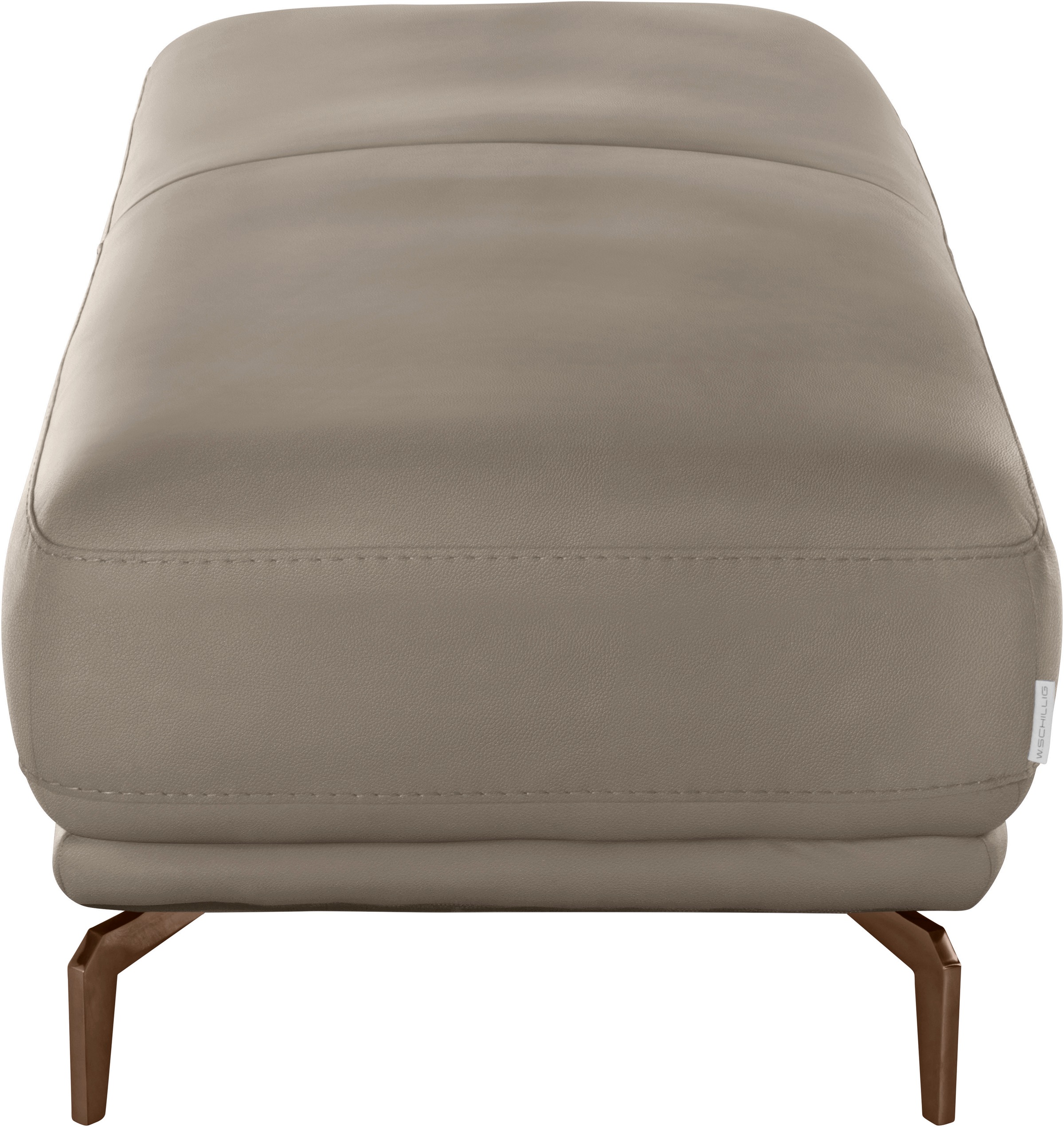 W.SCHILLIG Hocker »montanaa«, mit Metallfüßen in Bronze pulverbeschichtet, Breite 141 cm
