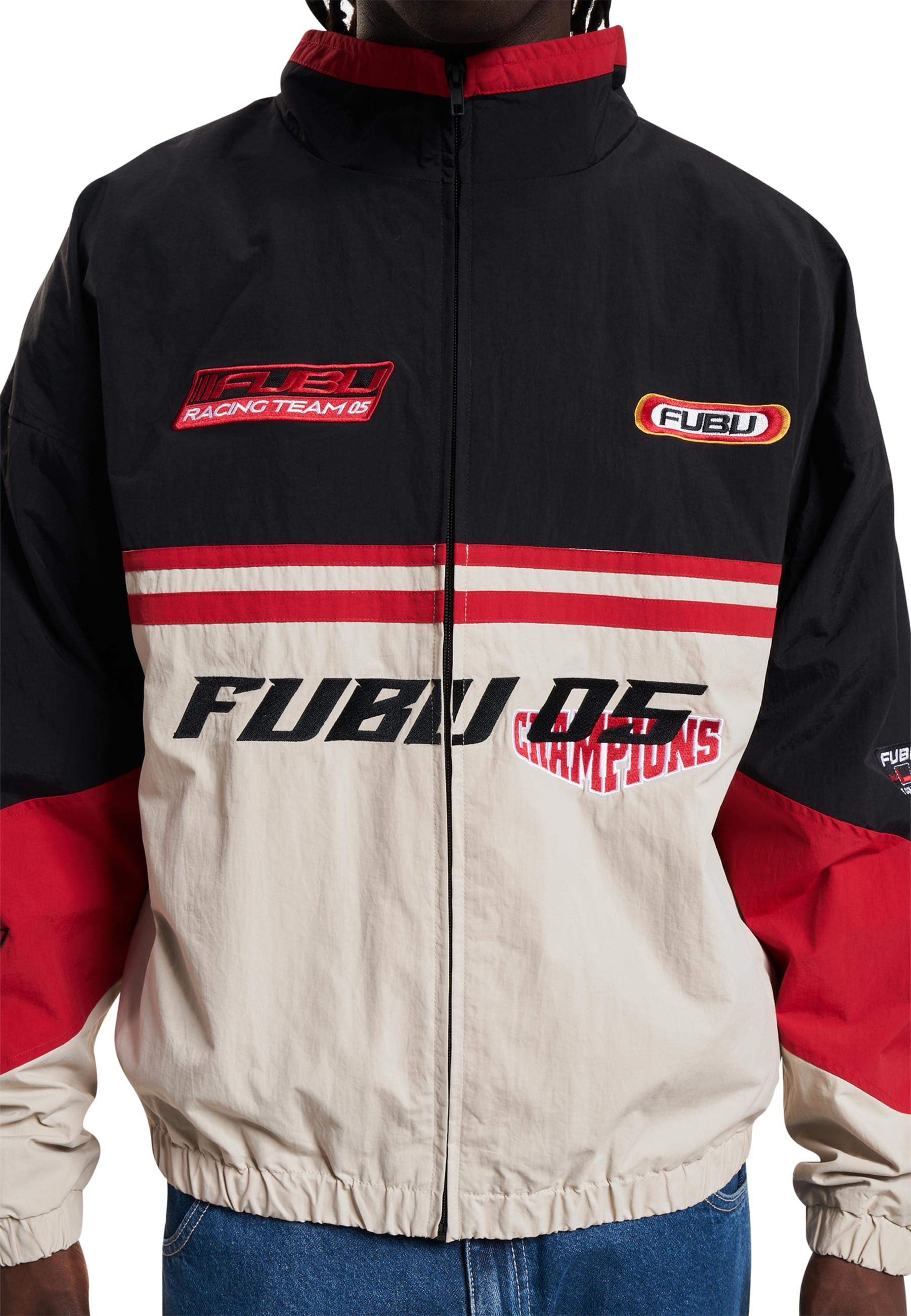 Fubu Trainingsjacke »Fubu Herren FM233-003-2 FUBU Corporate Track Jacket« 1 Stk. tlg. ohne Kapuze