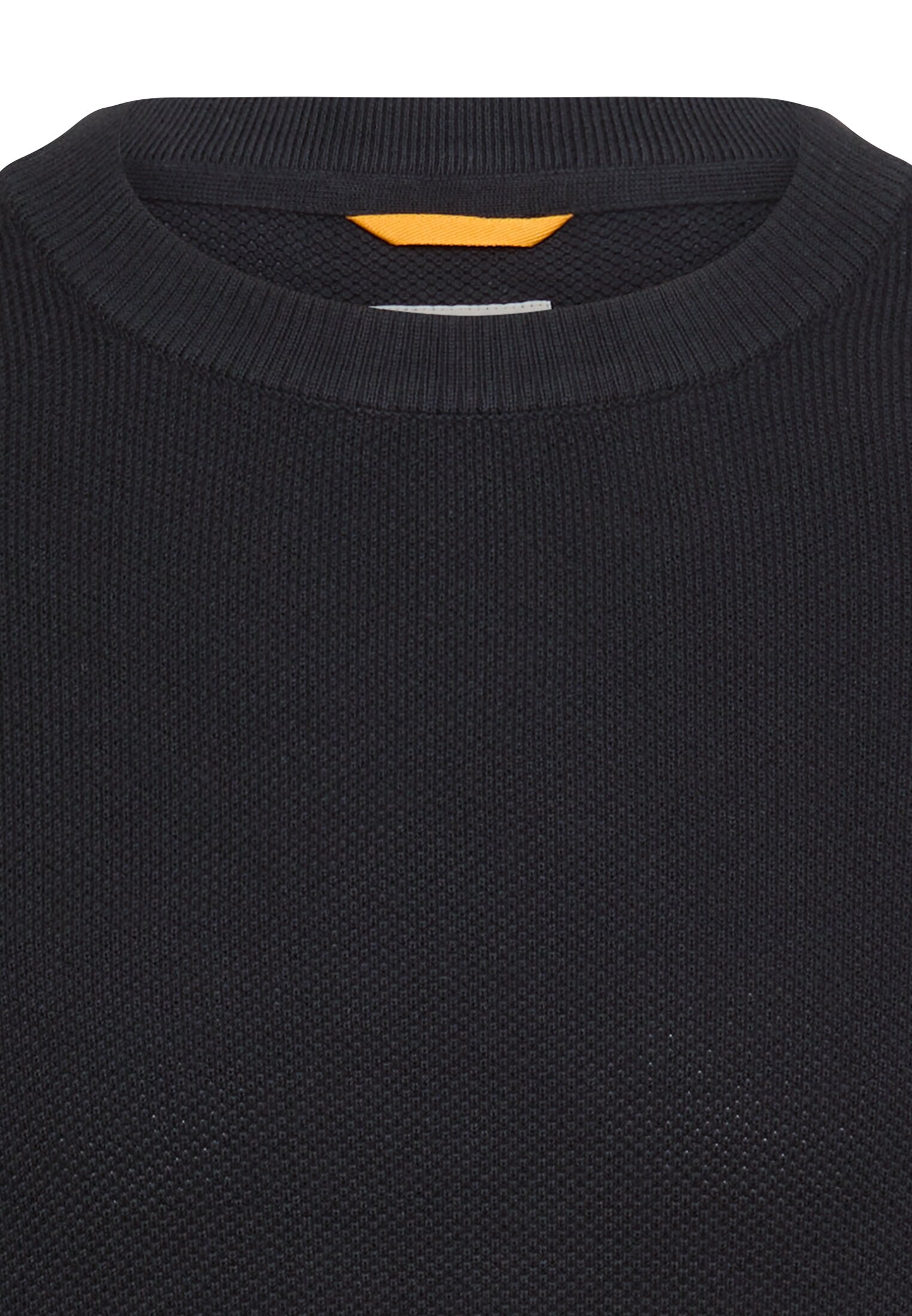 camel active Strickpullover unifarben und aus reiner Baumwolle