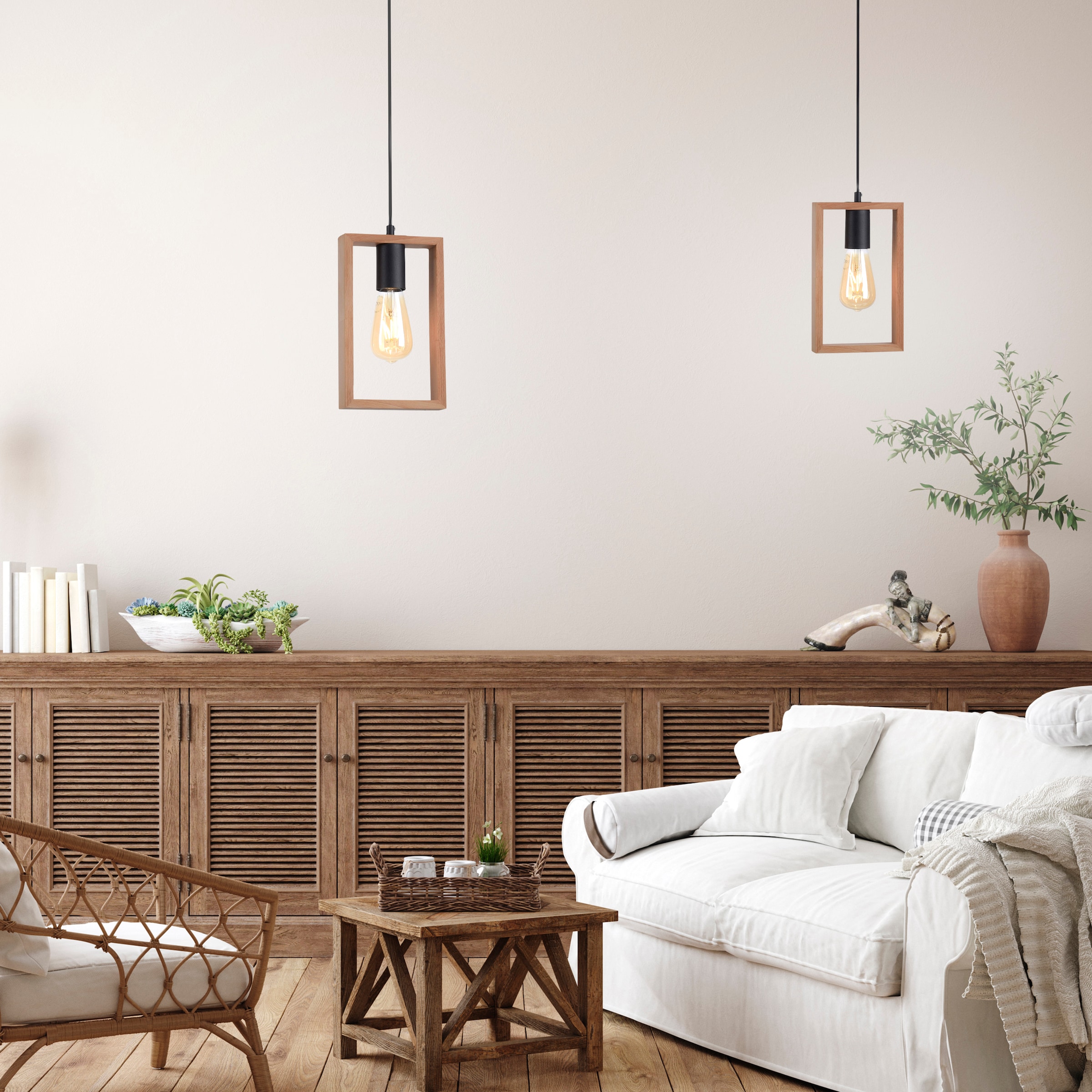 JUST LIGHT Pendelleuchte »FRANKY« E27 1 Stk. ExklusiveE27