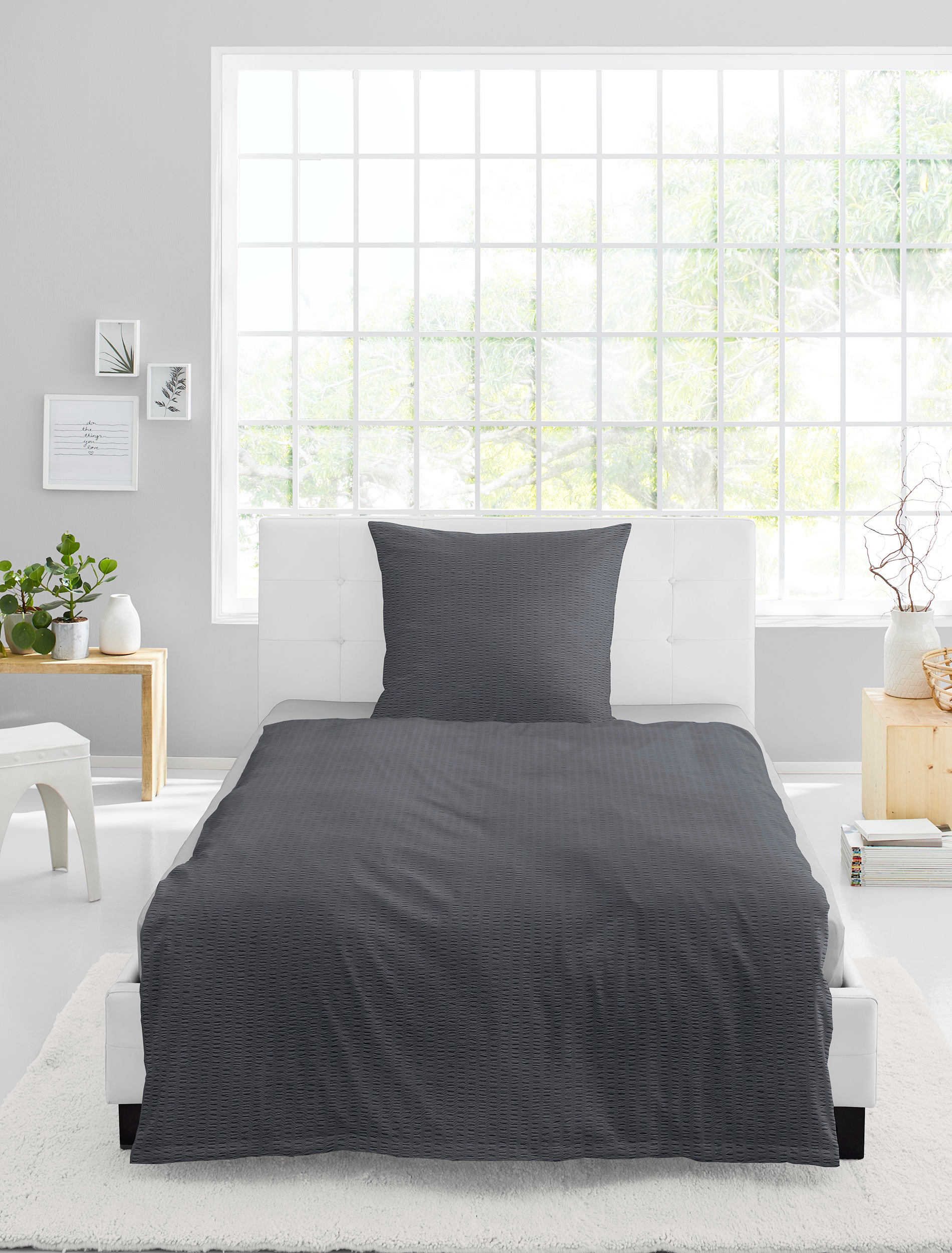 BIERBAUM Bettwäsche »Chic Uni«, Schickes Unidesign: Modern und elegant für günstig online kaufen