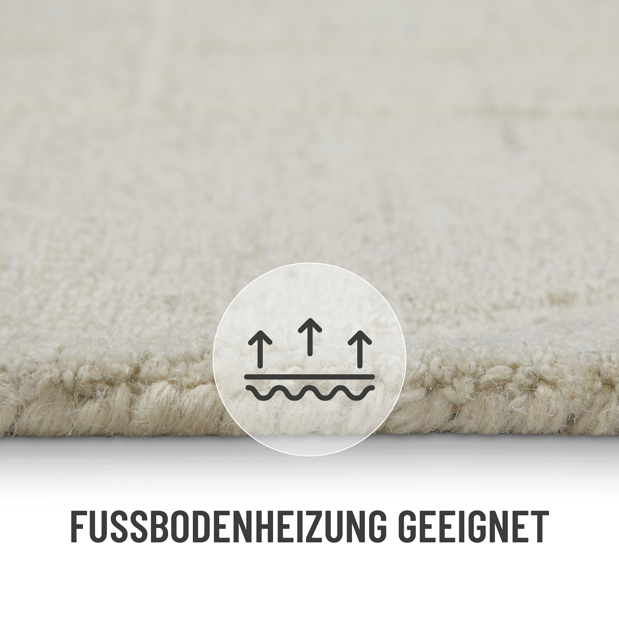 Wecon home Teppich »Hamptons TWENTYEIGHT«, rund, 15 mm Höhe, Kurzflor, Wohnzimmer, Schlafzimmer, elegant, robust, Lineares Design