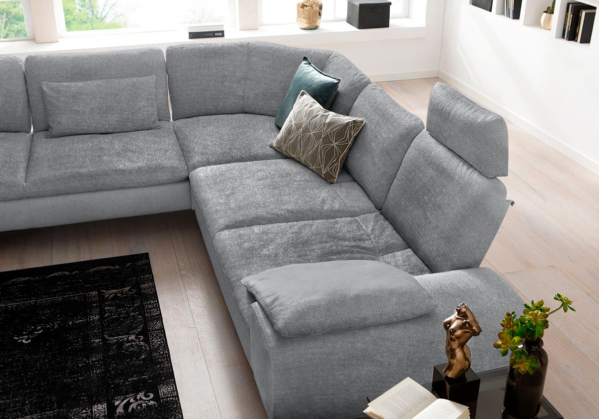 W.SCHILLIG Ecksofa »valentinoo, Designsofa, elegant und bequem, L-Form«, (Set), mit Sitztiefenverstellung, Breite 318 cm