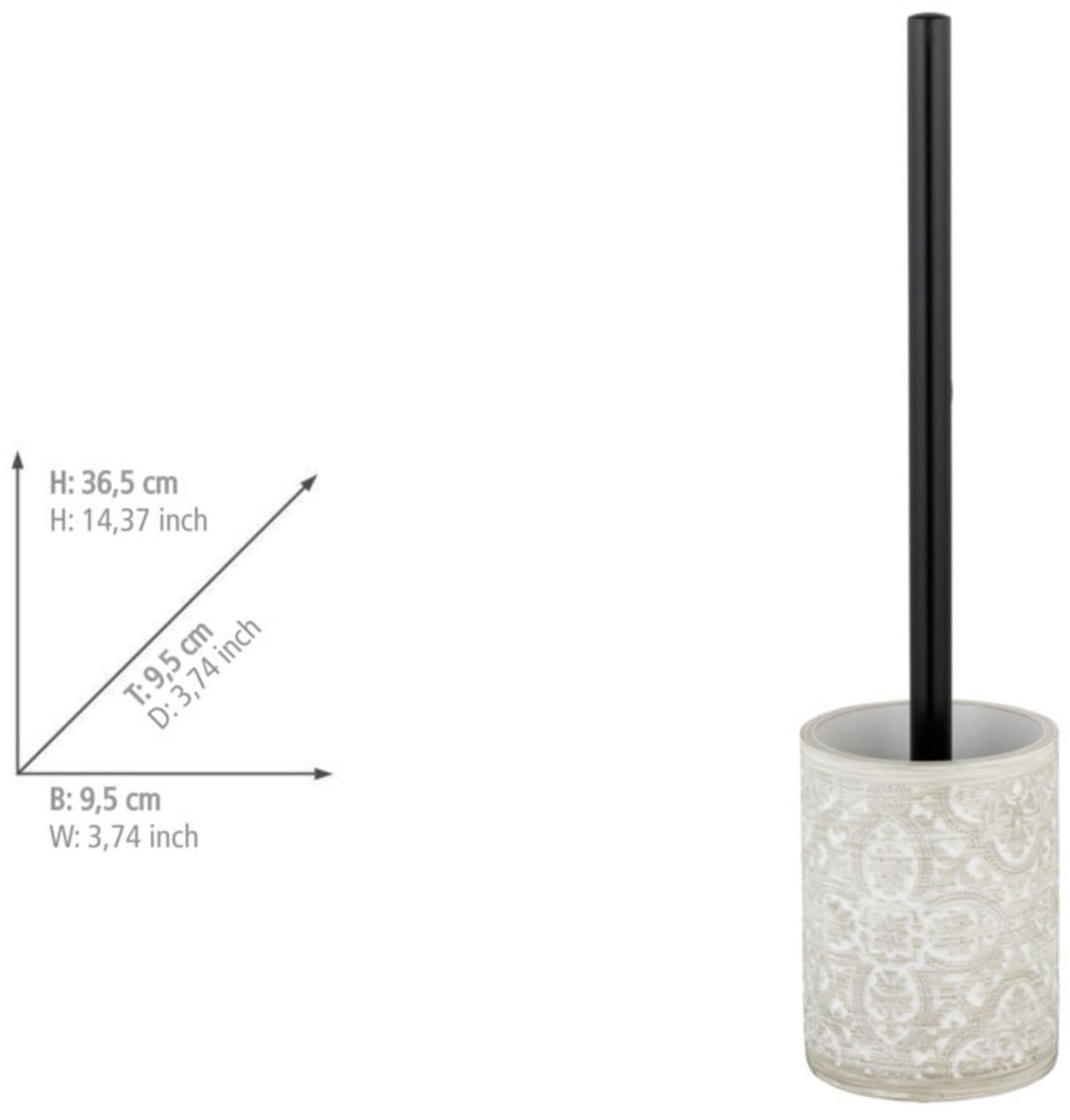 WENKO Badaccessoire-Set »Ortezzano« bestehend aus Seifenspender, WC-Garnitur, Zahnputzbecher, Polyresin