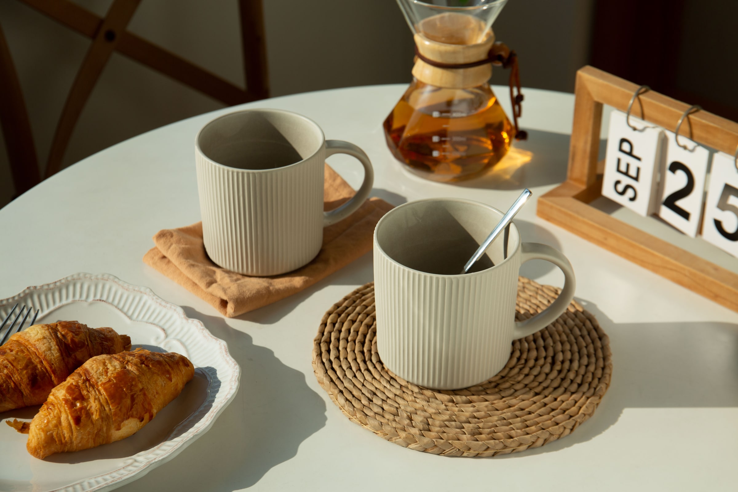 my home Becher »Kaffeebecher Loik, 6er Set«, (Set, 6 tlg.), spülmaschinenfest und mikrowellengeeignet, 460 ml