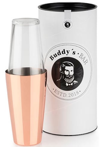 Buddy's Cocktail Shaker »Buddy´s Bar - Boston«, 700 ml Becher + 400 ml Glas, Kupfer... kaufen