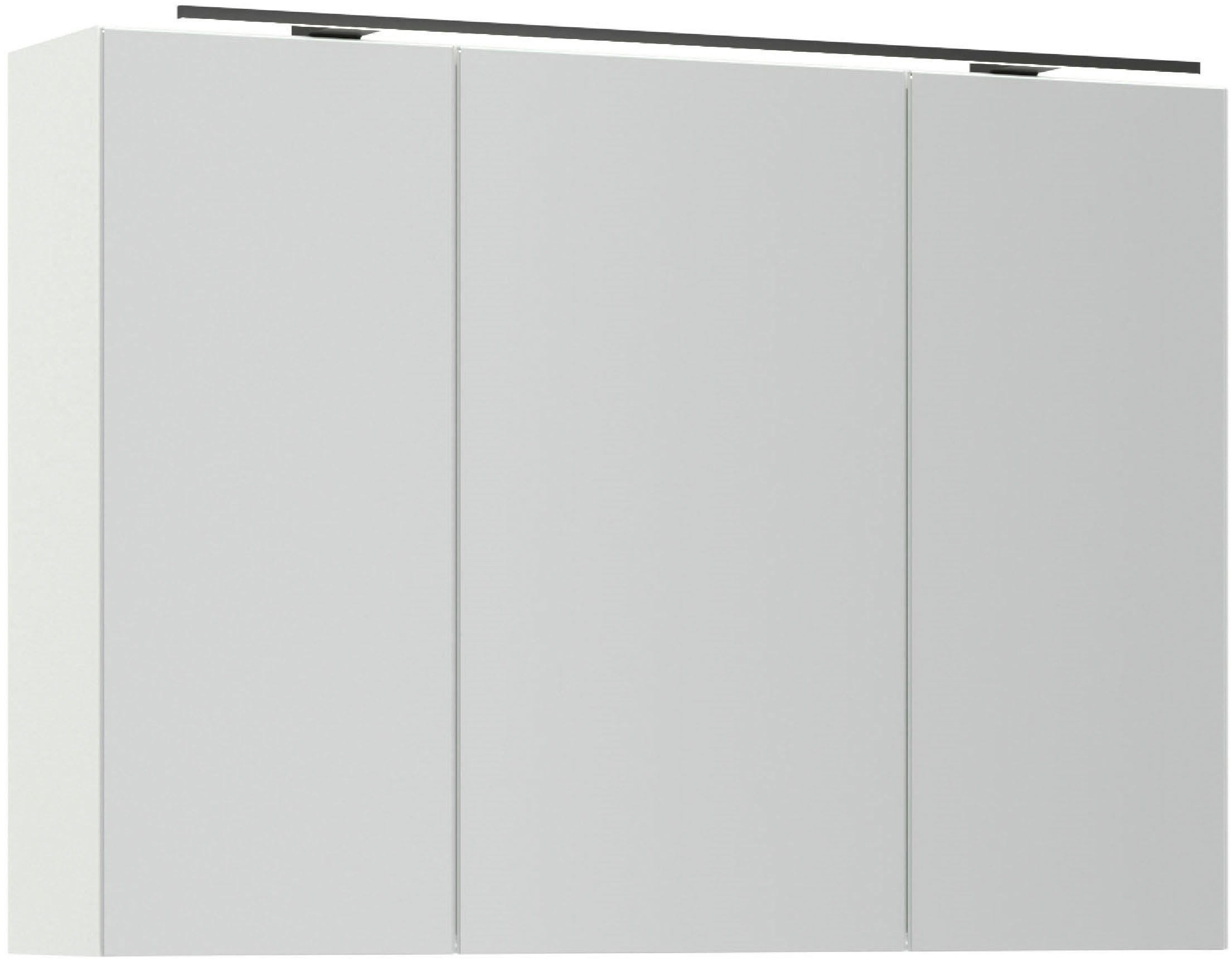 nobilia® Spiegelschrank »Prina«, (inkl. Beleuchtung mit Dimmerfunktion), in Breiten 60, 80, 100 und 120 cm, innenliegende Steckdose