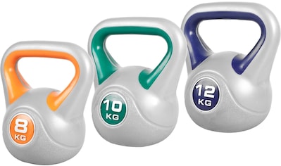 Kettlebell »Kettlebell Set 8 kg, 10 kg, 12 kg Kunststoff 30 kg«