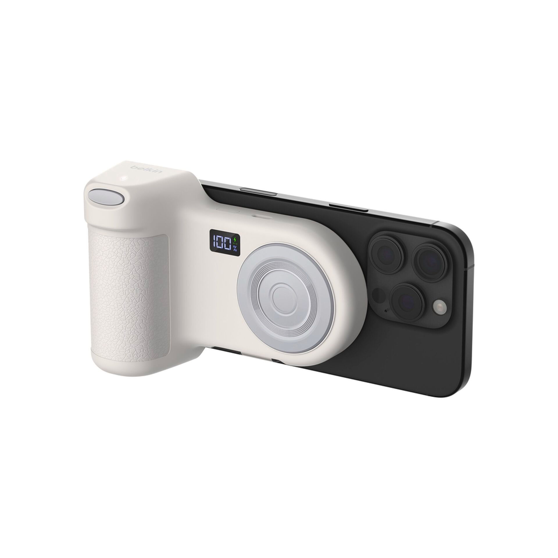 Belkin Powerbank »Stage Power Grip Magnetischer Kamerahalter« Belkin Stage Power Grip 10.000mAh,7,5 W Powerbank,sand