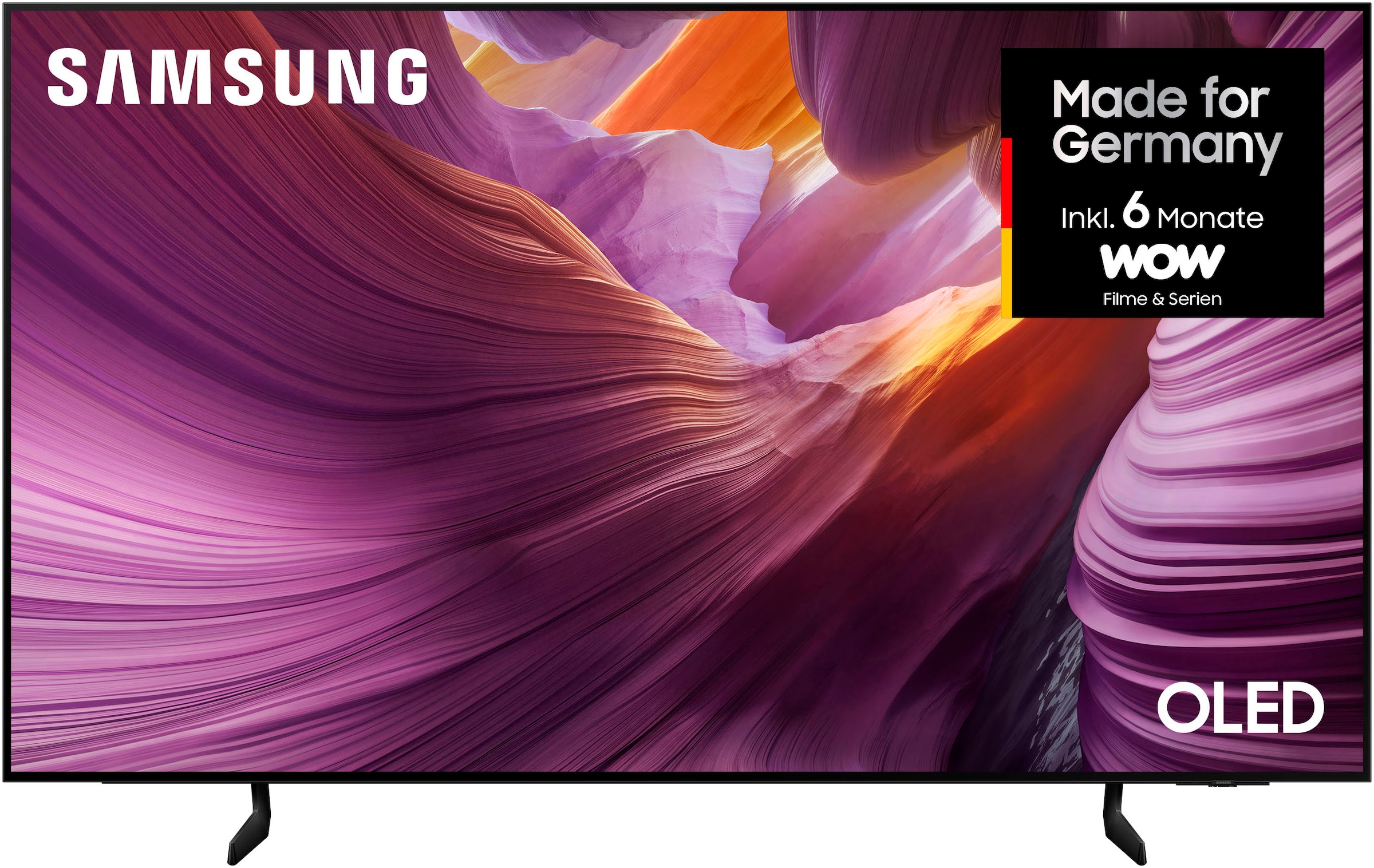 Samsung OLED-Fernseher »GQ65S85FAE«, 4K Ultra HD, Smart-TV, HDR, Dolby Atmos & AI Sound, Pantone Farben, Gaming Hub, bis zu 120Hz