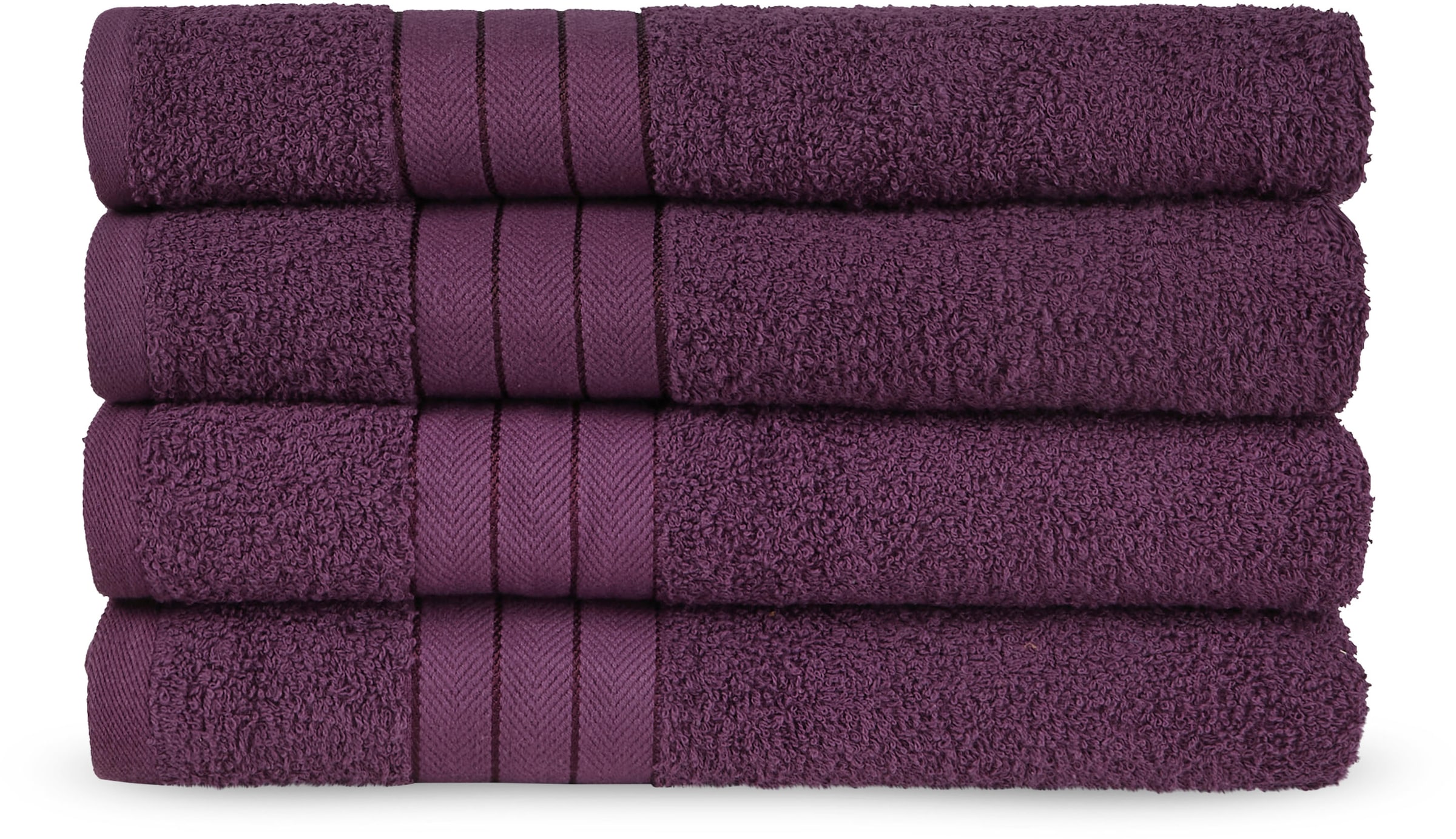 good morning Handtücher »Uni Good Morning« Baumwolle, Walkfrottee, Bordüre, günstig online kaufen