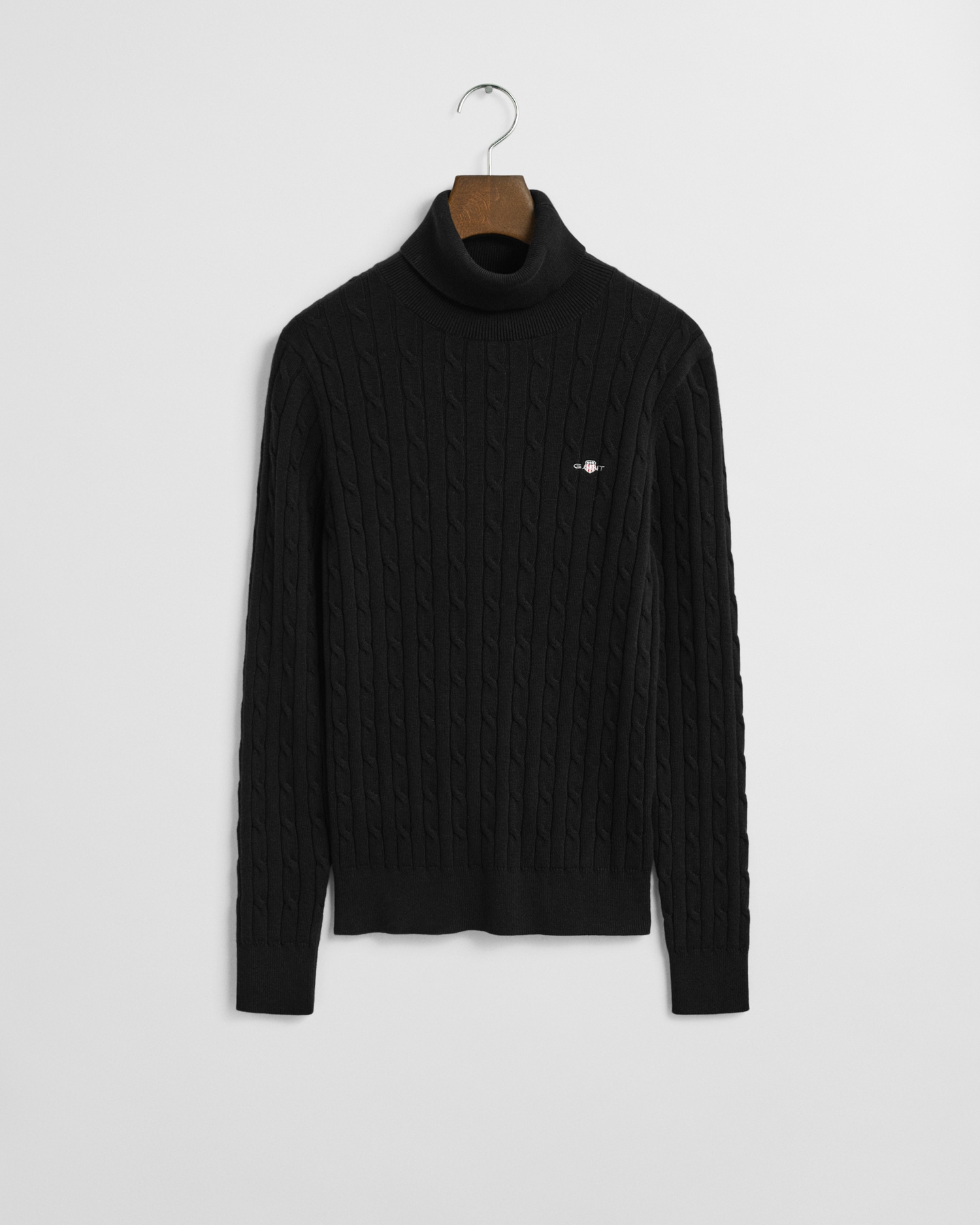 Gant Rollkragenpullover »STRETCH COTTON CABLE TURTLENECK« mit Zopfmuster