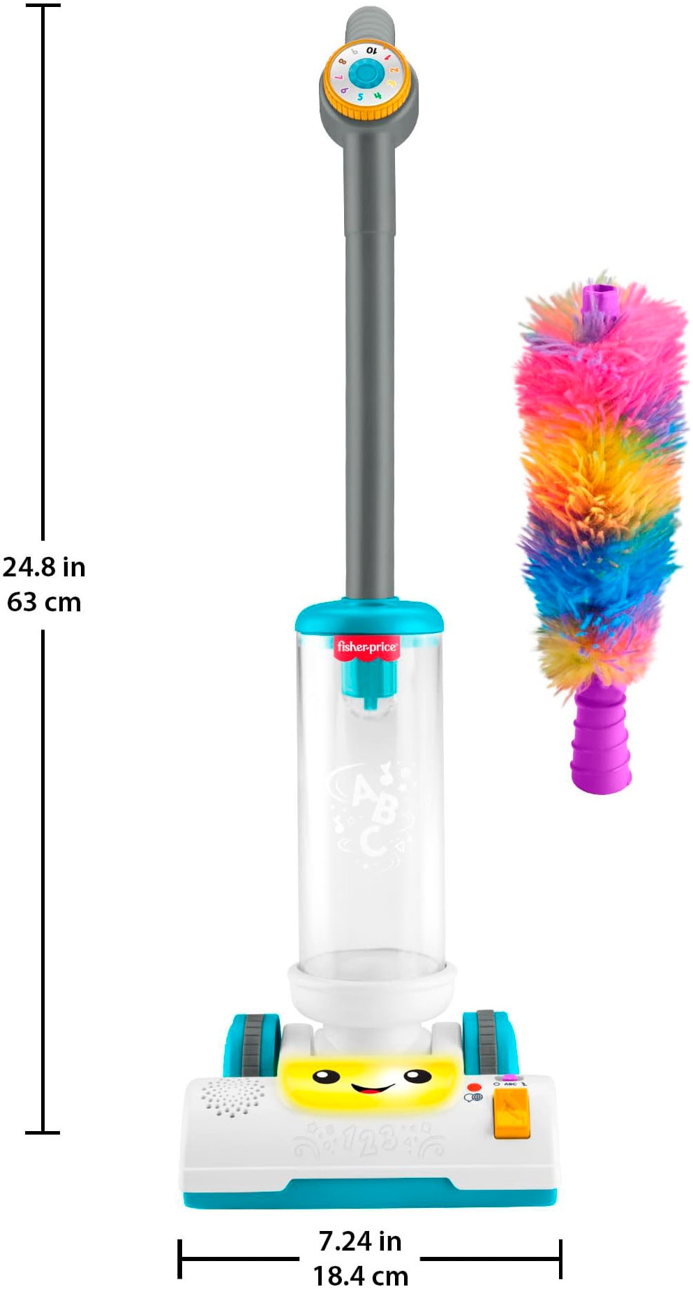 Fisher-Price® Lernspielzeug »Lernspaß Staubsauger« mit Licht- und Soundeffekt