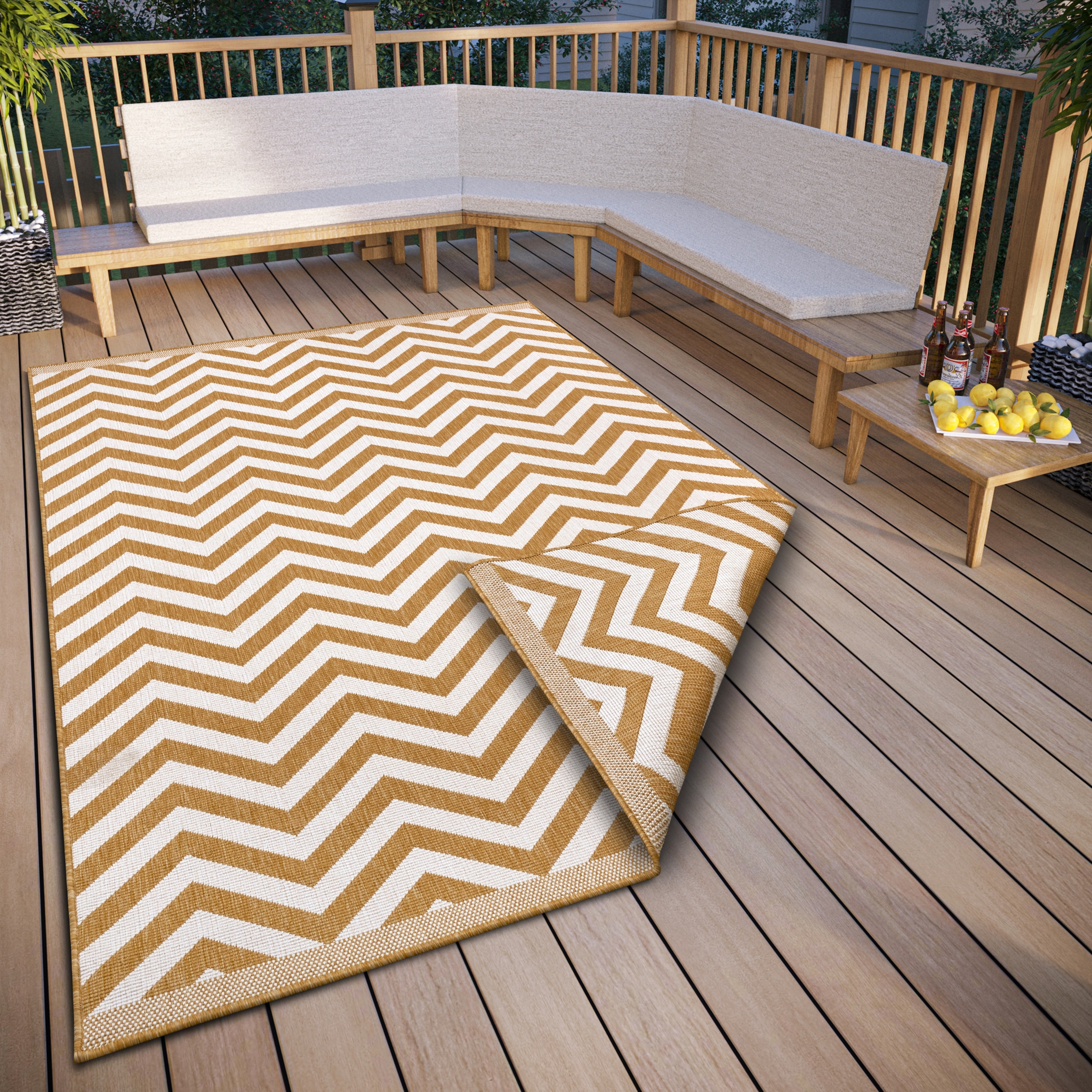 HANSE Home Teppich »Palma Wendeteppich«, rechteckig, 5 mm Höhe, In-& Outdoo günstig online kaufen