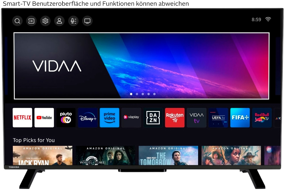 Toshiba DLED-Fernseher »43LV2F63DA« 108 cm/43 ″ Full HD Smart-TV