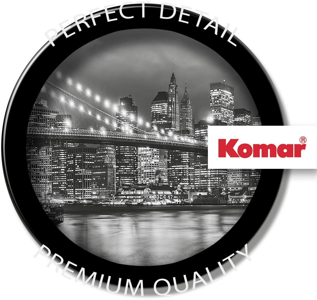 Komar Fototapete »Brooklyn B/W - Größe 368 x 254 cm« bedruckt glatt Wohnzimmer, Schlafzimmer