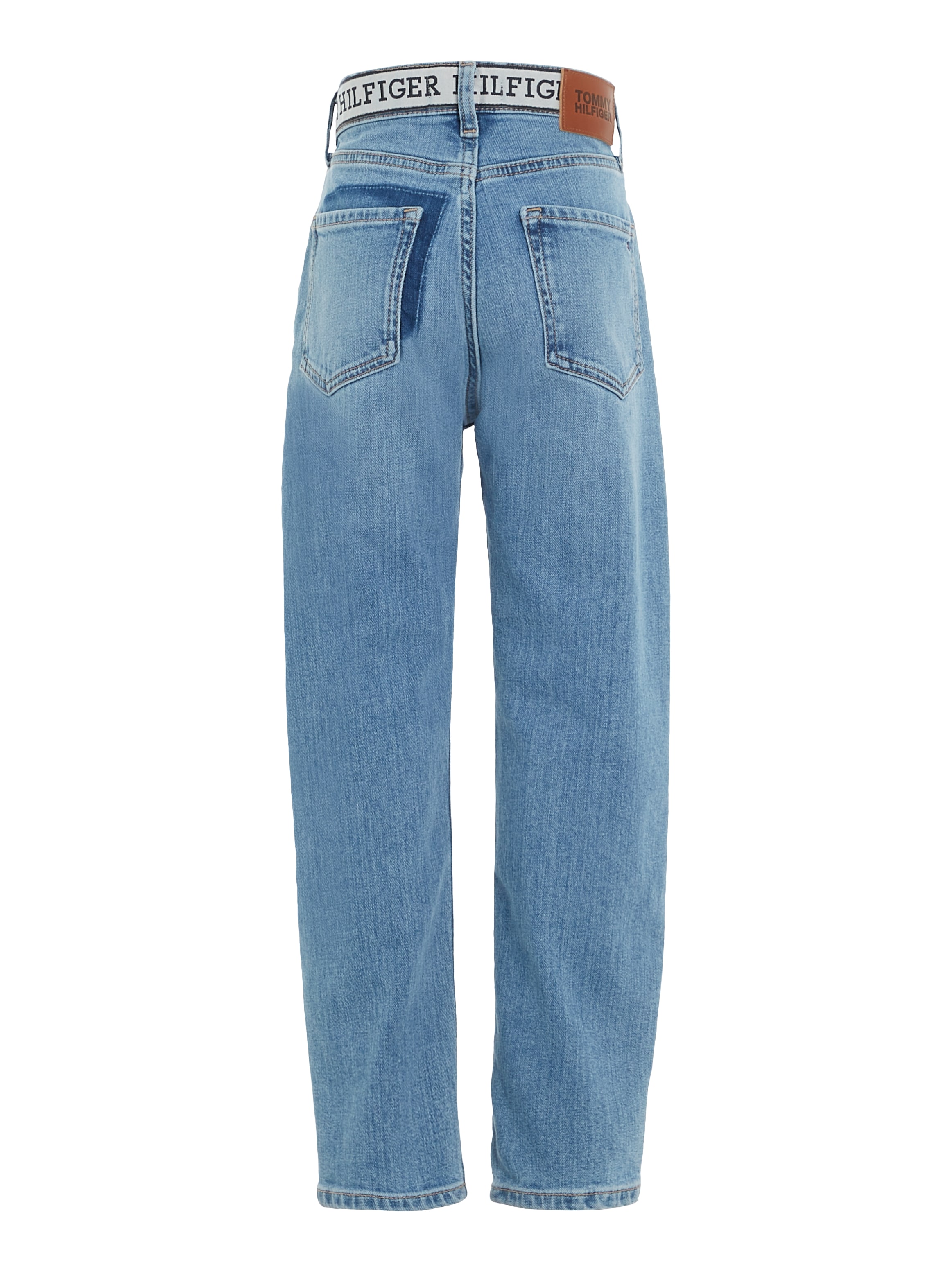 Tommy Hilfiger Straight-Jeans »ARCHIVE RECONSTRUCTED MID WASH«, mit Logoschriftzug am Bund