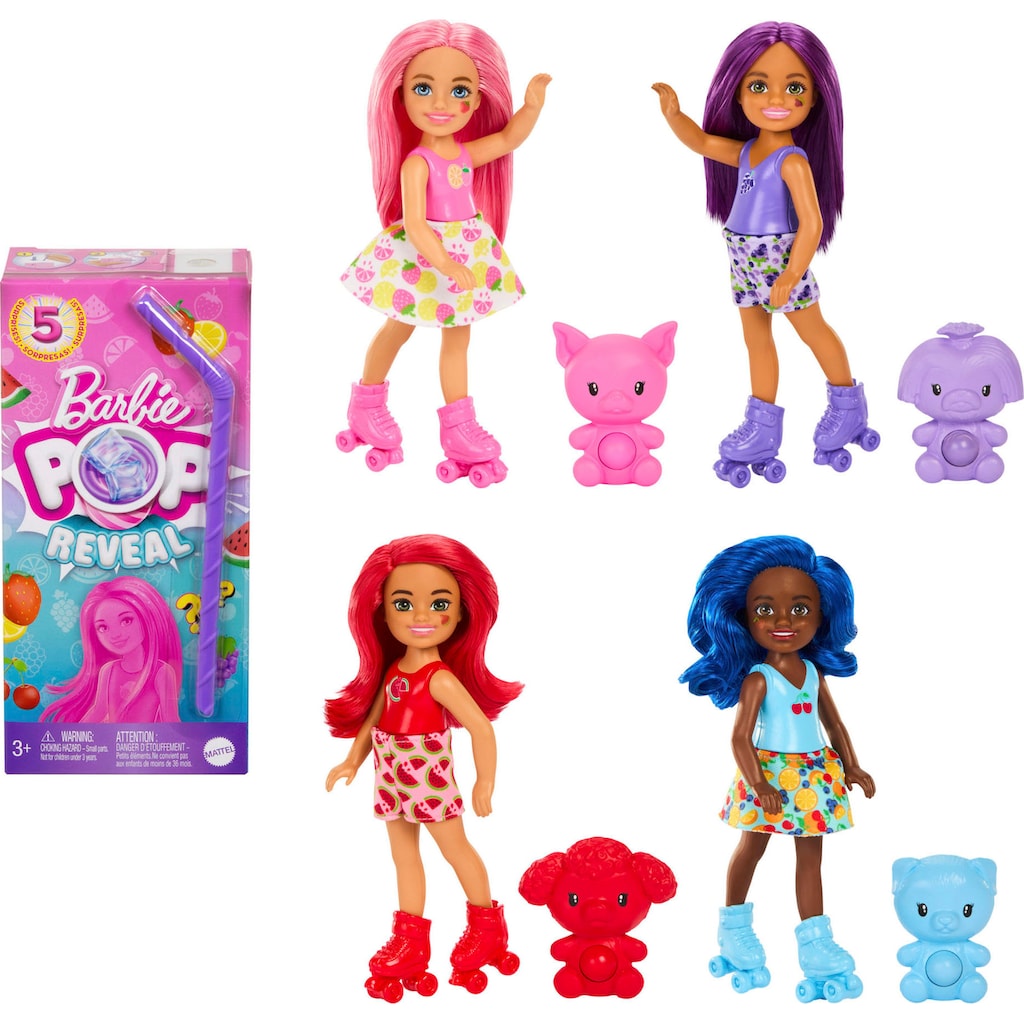 Barbie Anziehpuppe »Pop Reveal kleine Chelsea-Puppe der Fruit Serie«