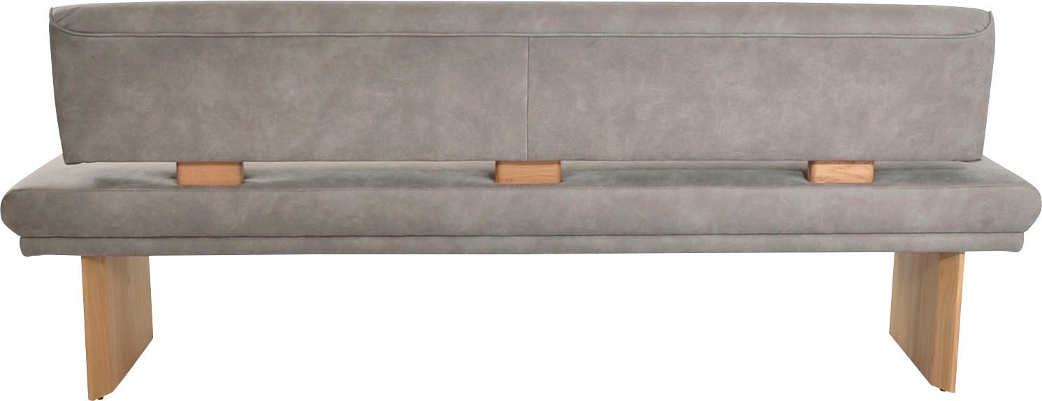 K+W Komfort & Wohnen Polsterbank »Longbeach«, (1 St.), Spitzkissenoptik im Sitz, wahlweise in der Breite 204cm oder 224cm