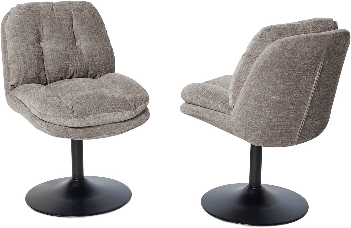 Jahnke Schalenstuhl »KISS TWIST DUO« () 2er Set, drehbar, gepolstert, Metallgestell, B:50,5xT:62xH:80 cm